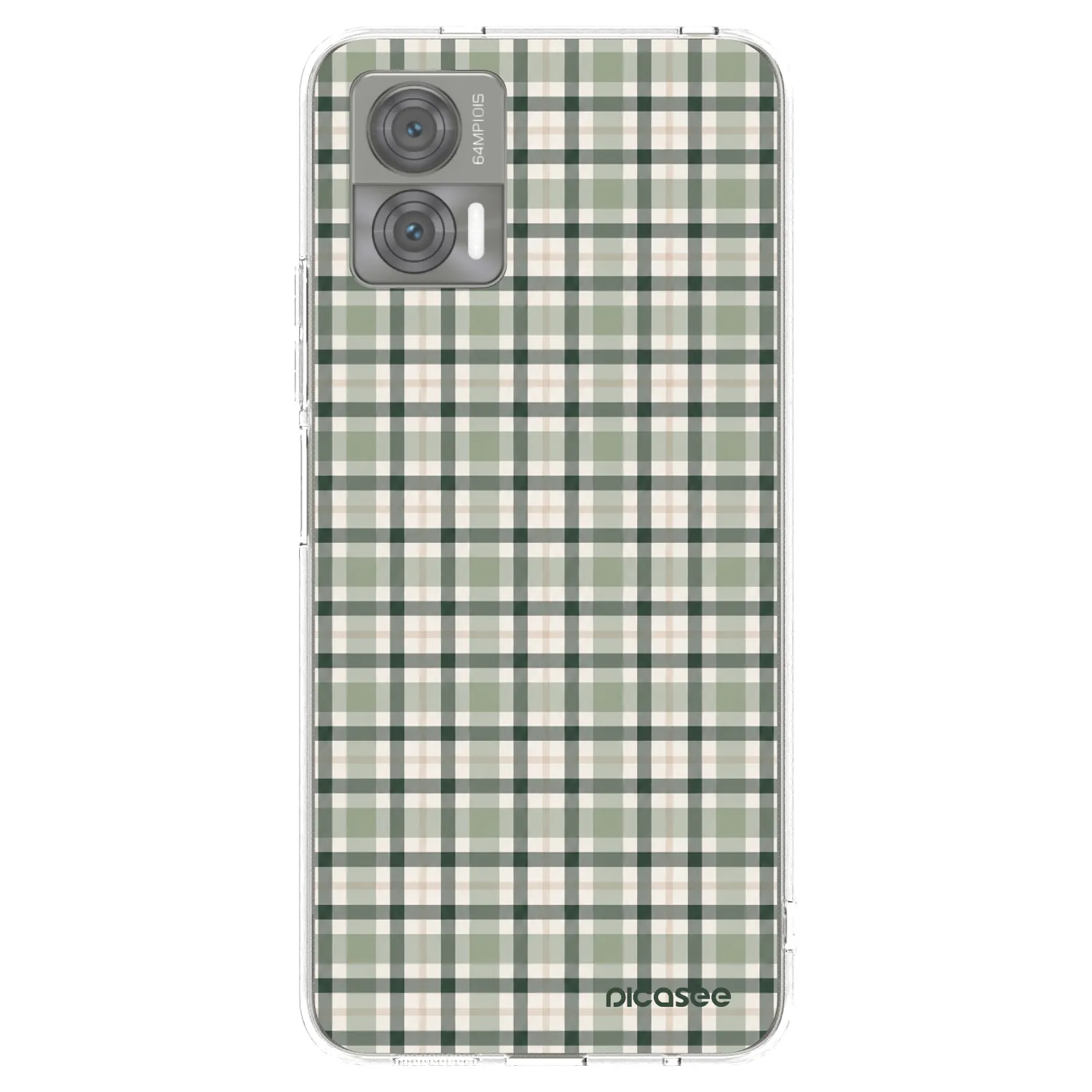 Picasee husă transparentă din silicon pentru Motorola Edge 30 Neo - Sage Tartan