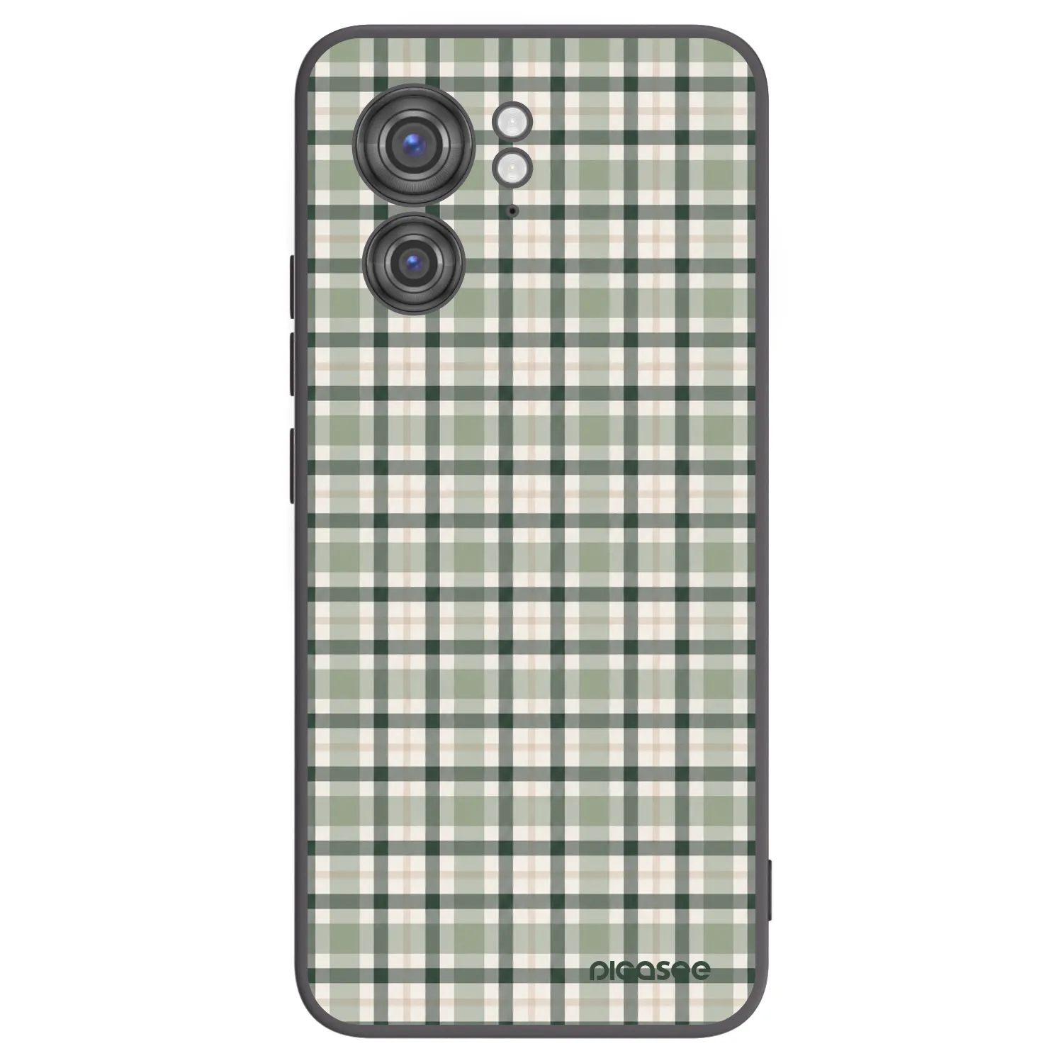 Picasee husă neagră din silicon pentru Motorola Edge 40 - Sage Tartan