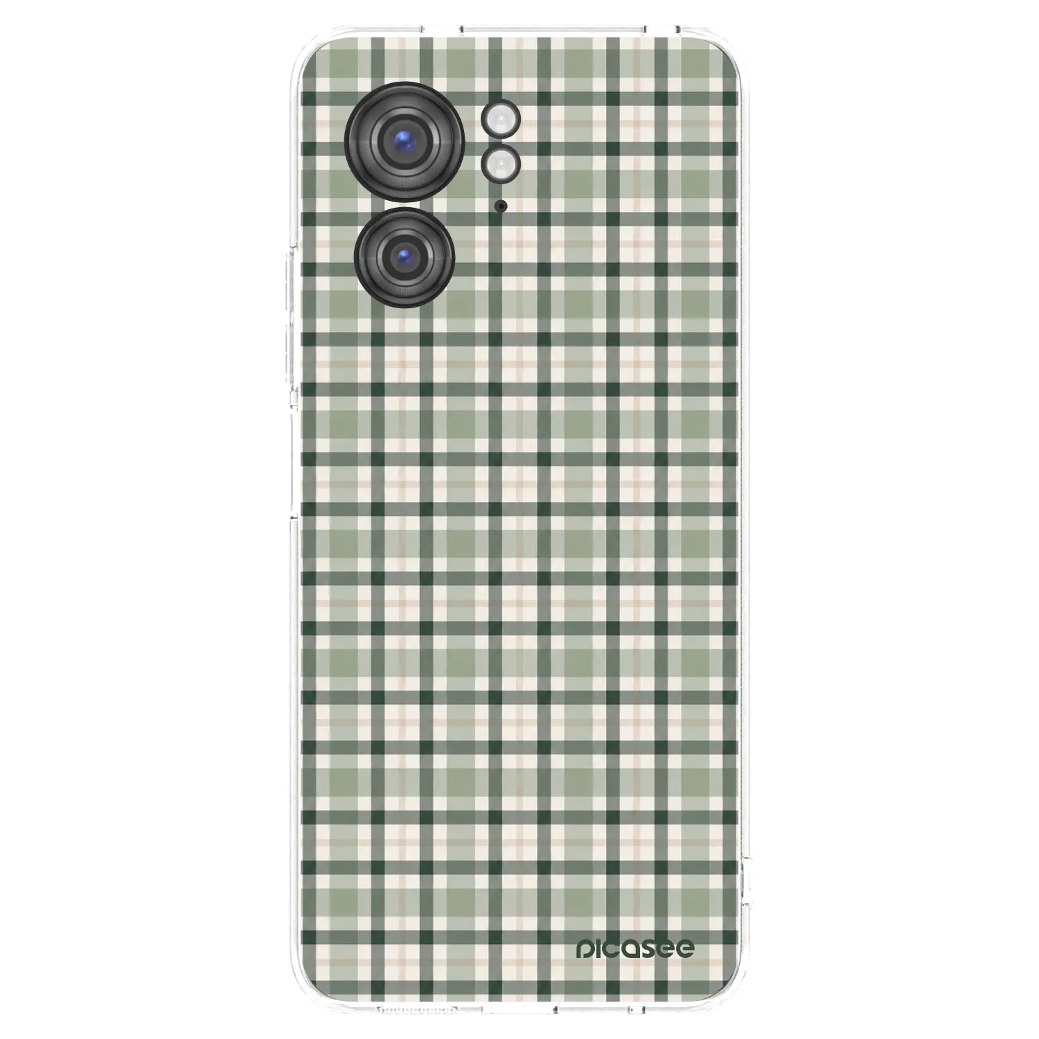 Picasee husă transparentă din silicon pentru Motorola Edge 40 - Sage Tartan
