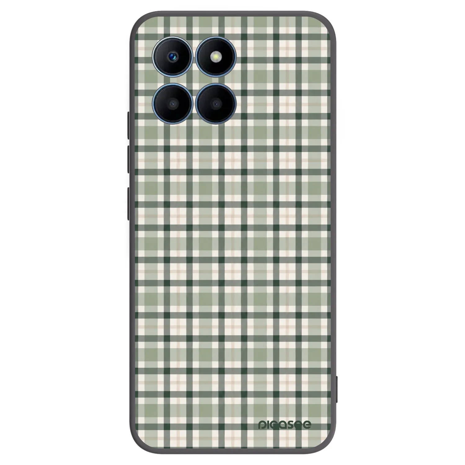 Picasee husă neagră din silicon pentru Honor 70 Lite - Sage Tartan