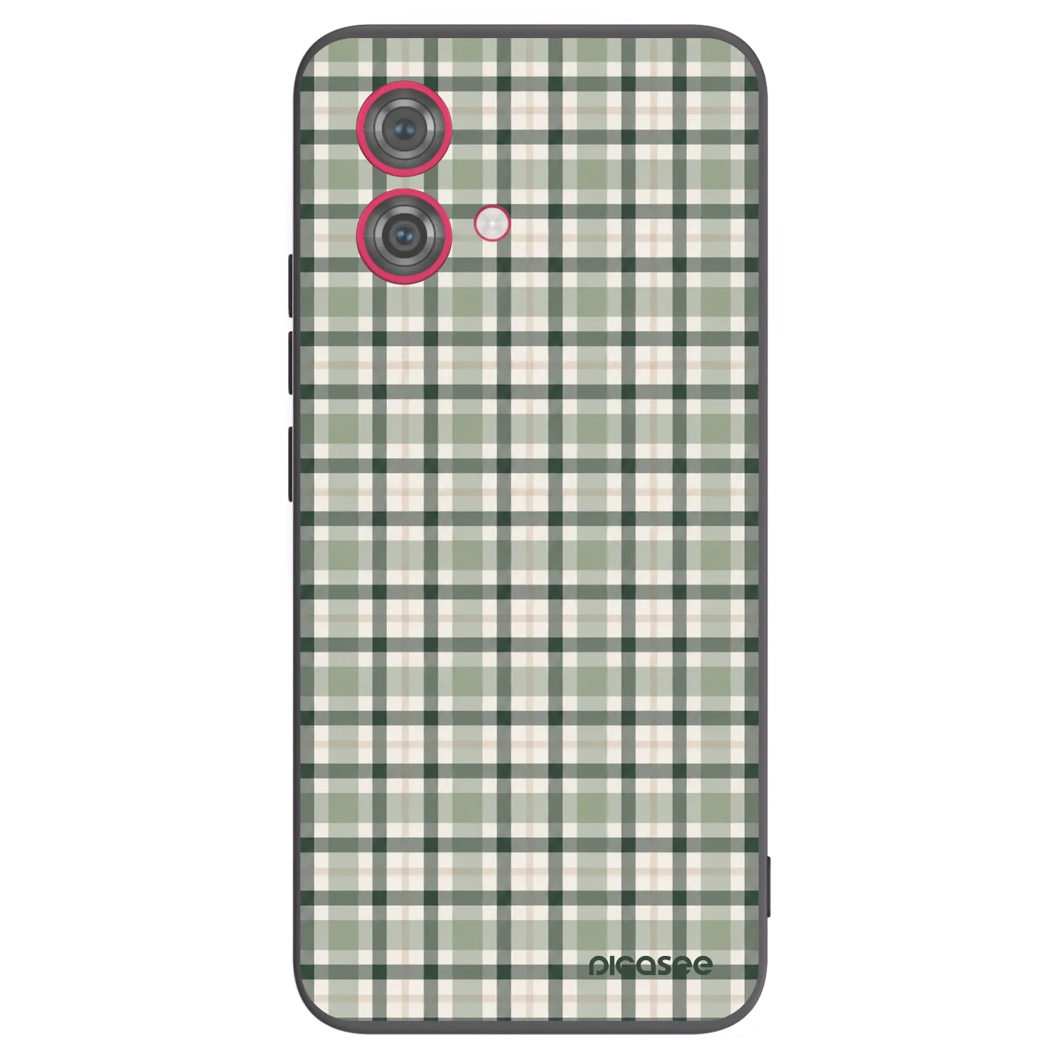 Picasee husă neagră din silicon pentru Motorola Moto G84 5G - Sage Tartan