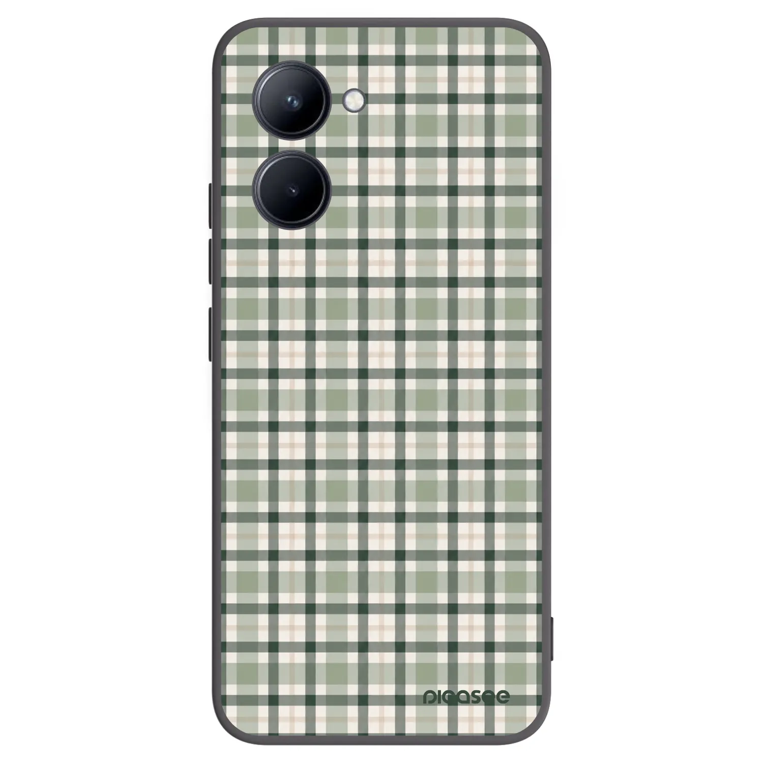Picasee husă neagră din silicon pentru Realme C33 (2023) - Sage Tartan