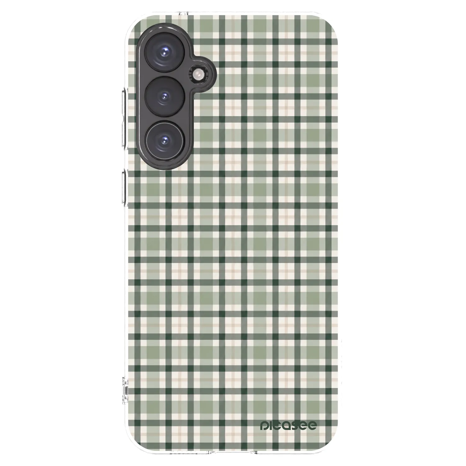 Picasee husă transparentă din silicon pentru Samsung Galaxy S23 FE S711B - Sage Tartan