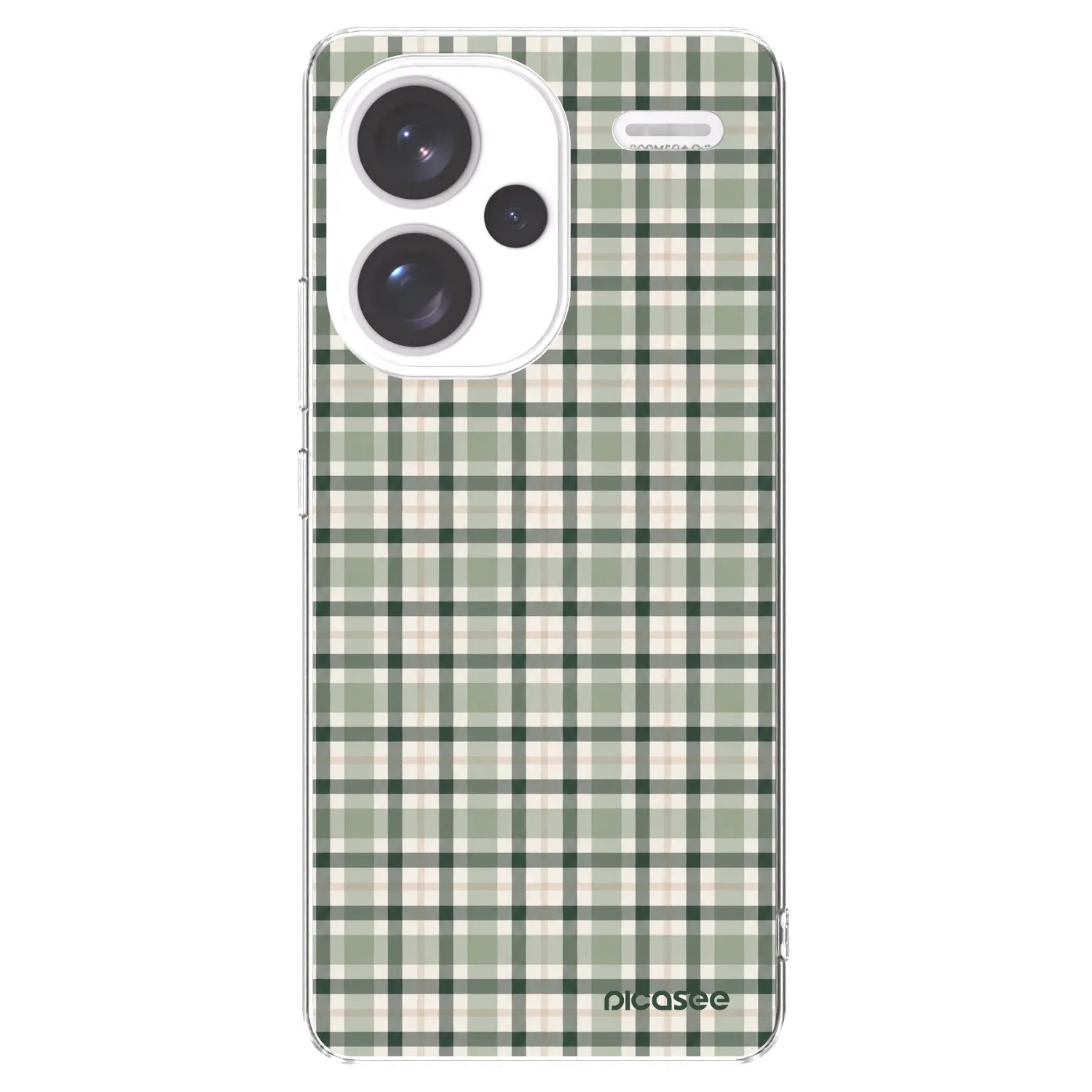 Picasee husă transparentă din silicon pentru Xiaomi Redmi Note 13 Pro+ 5G - Sage Tartan