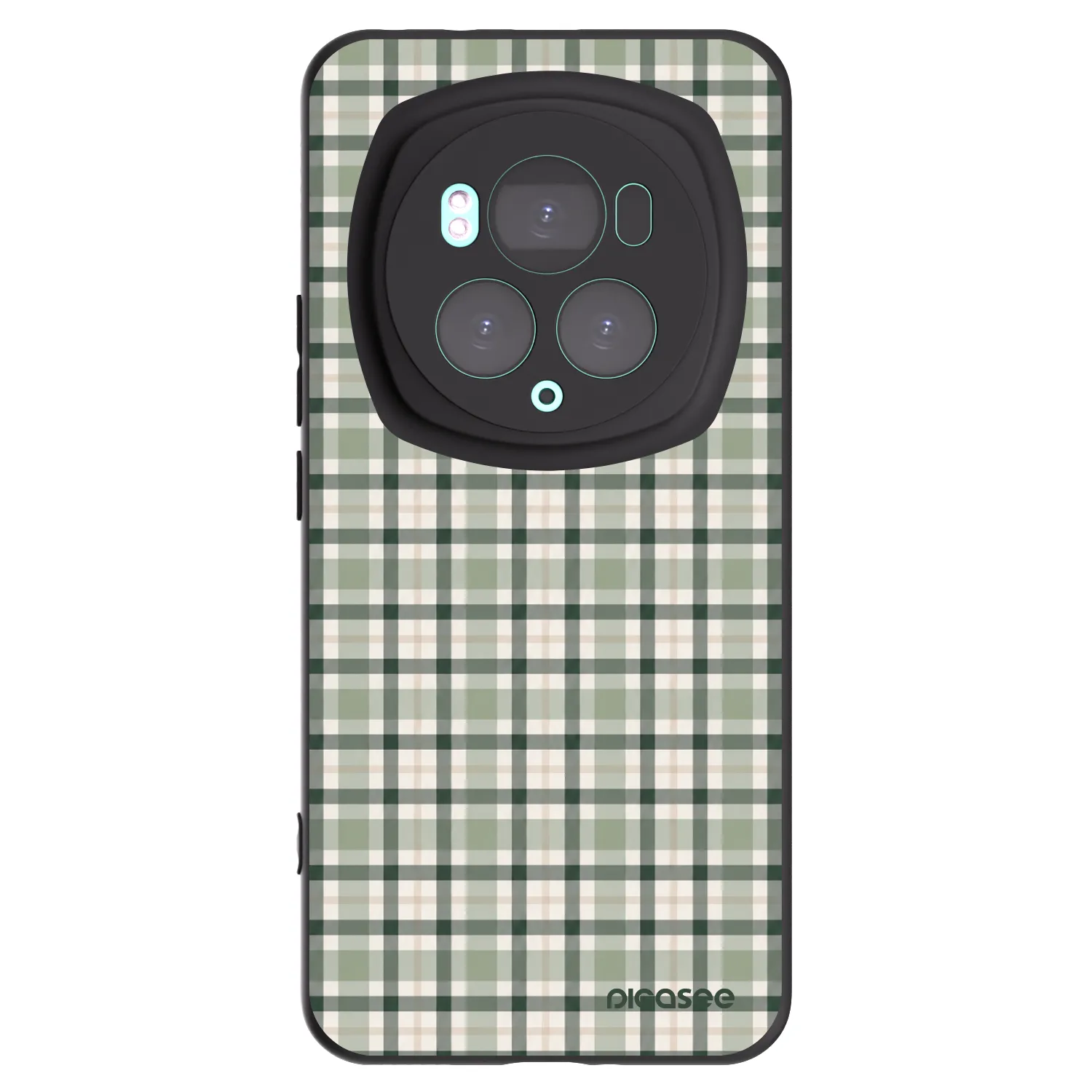 Picasee husă neagră din silicon pentru Honor Magic6 Pro - Sage Tartan