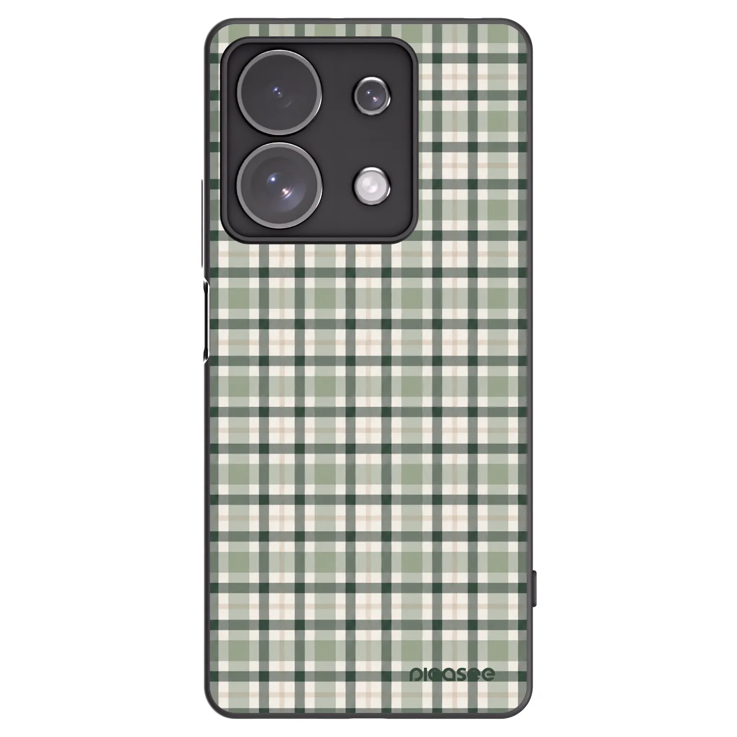 Picasee husă neagră din silicon pentru Xiaomi Redmi Note 13 Pro 4G - Sage Tartan