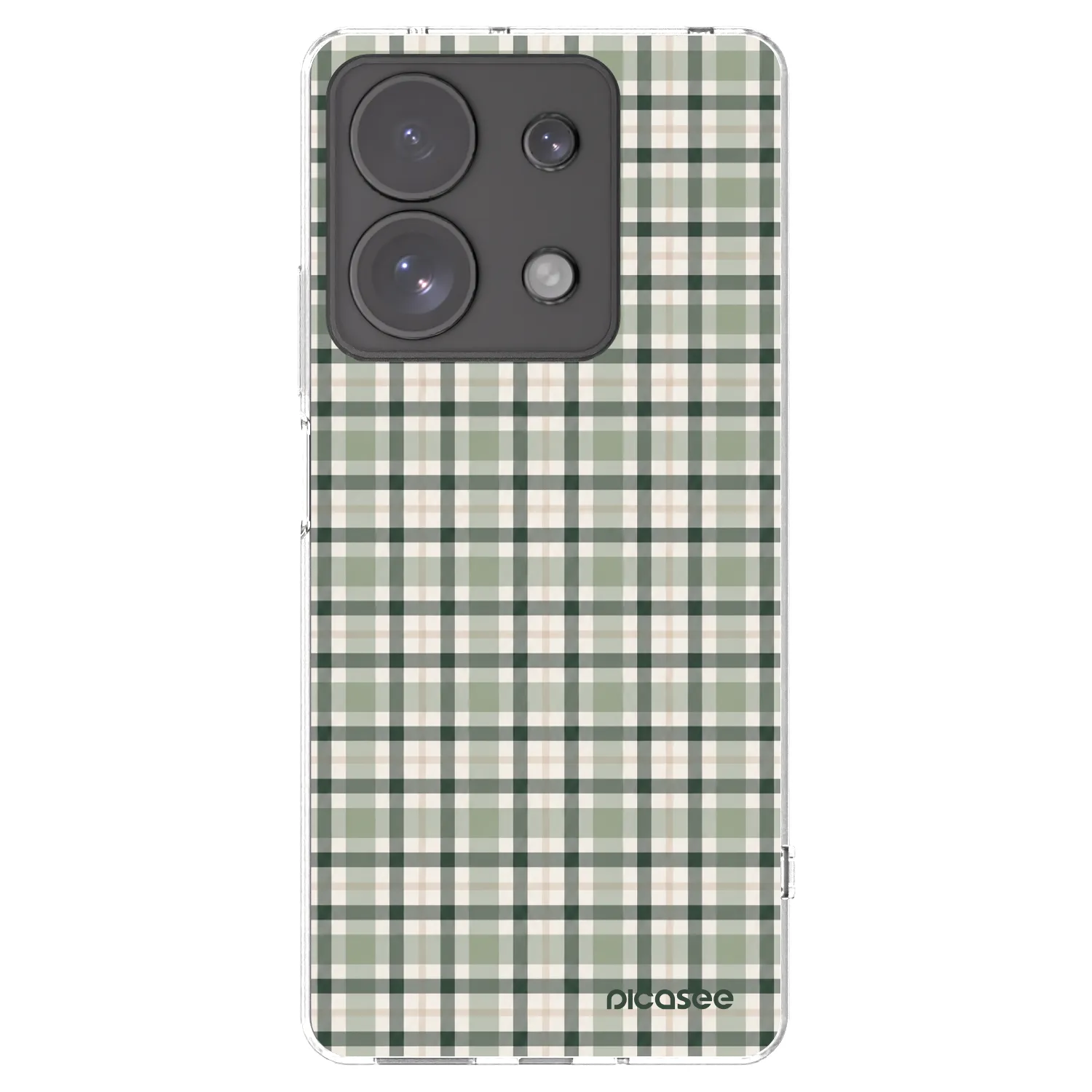 Picasee husă transparentă din silicon pentru Xiaomi Redmi Note 13 Pro 4G - Sage Tartan