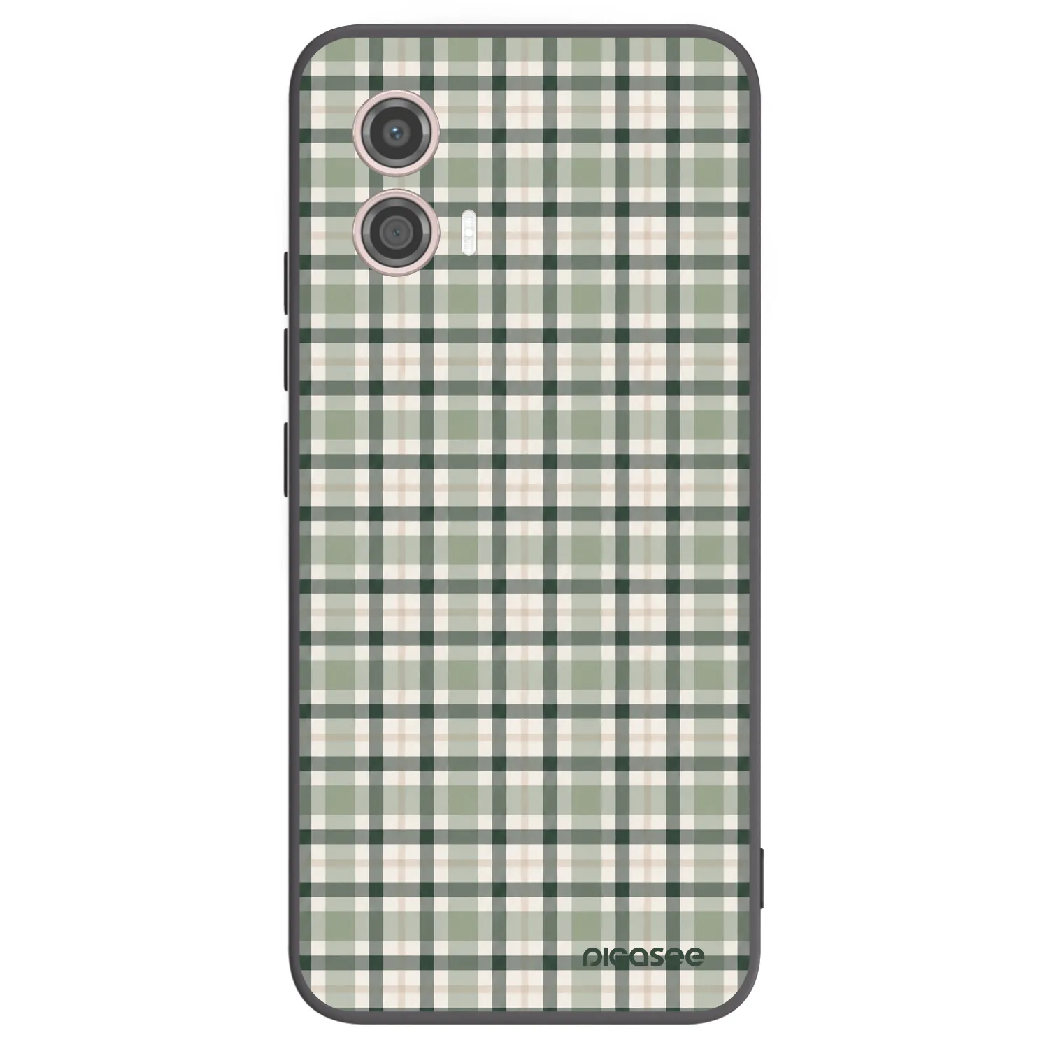 Picasee husă neagră din silicon pentru Motorola Moto G53 5G - Sage Tartan