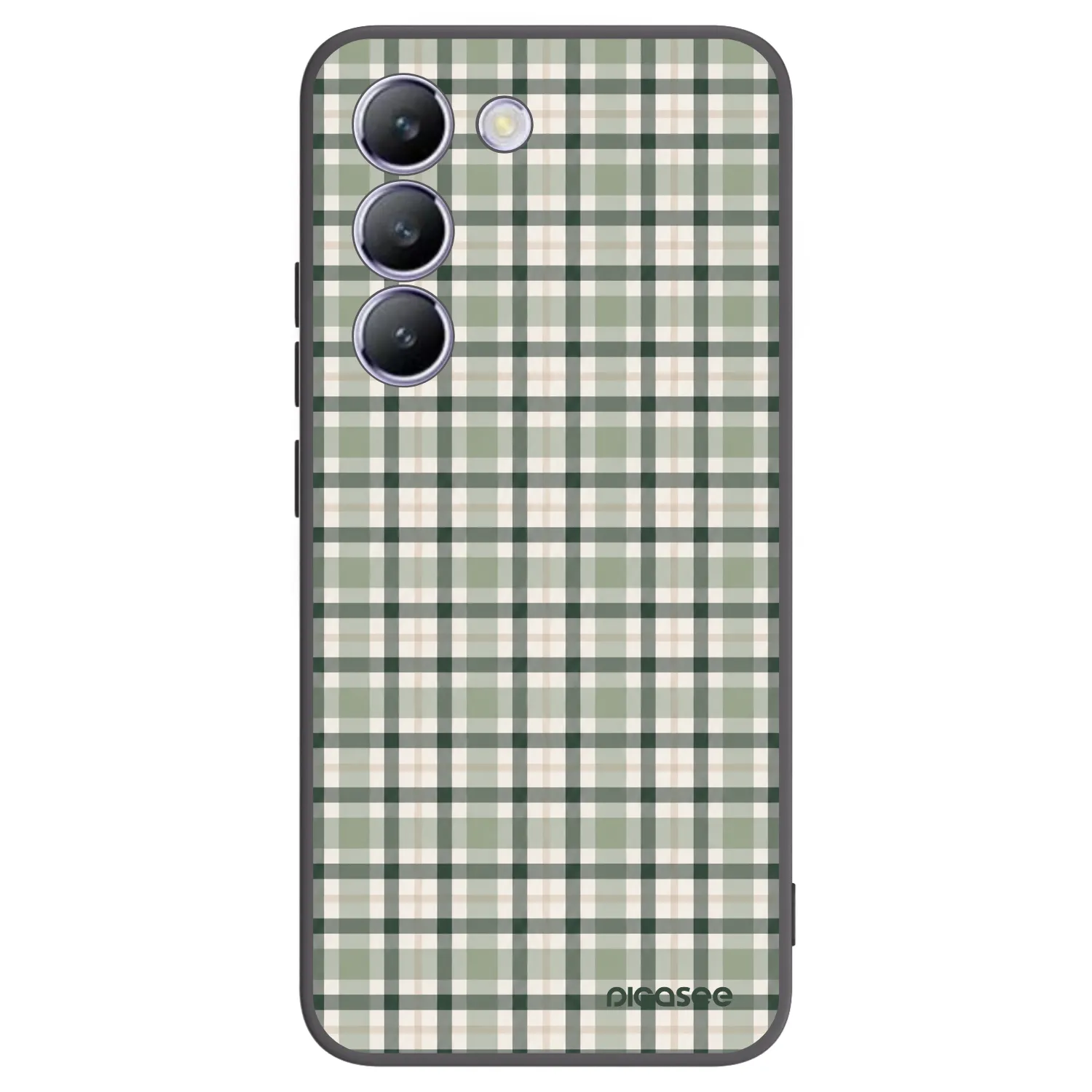 Picasee husă neagră din silicon pentru Vivo V40 SE 5G - Sage Tartan