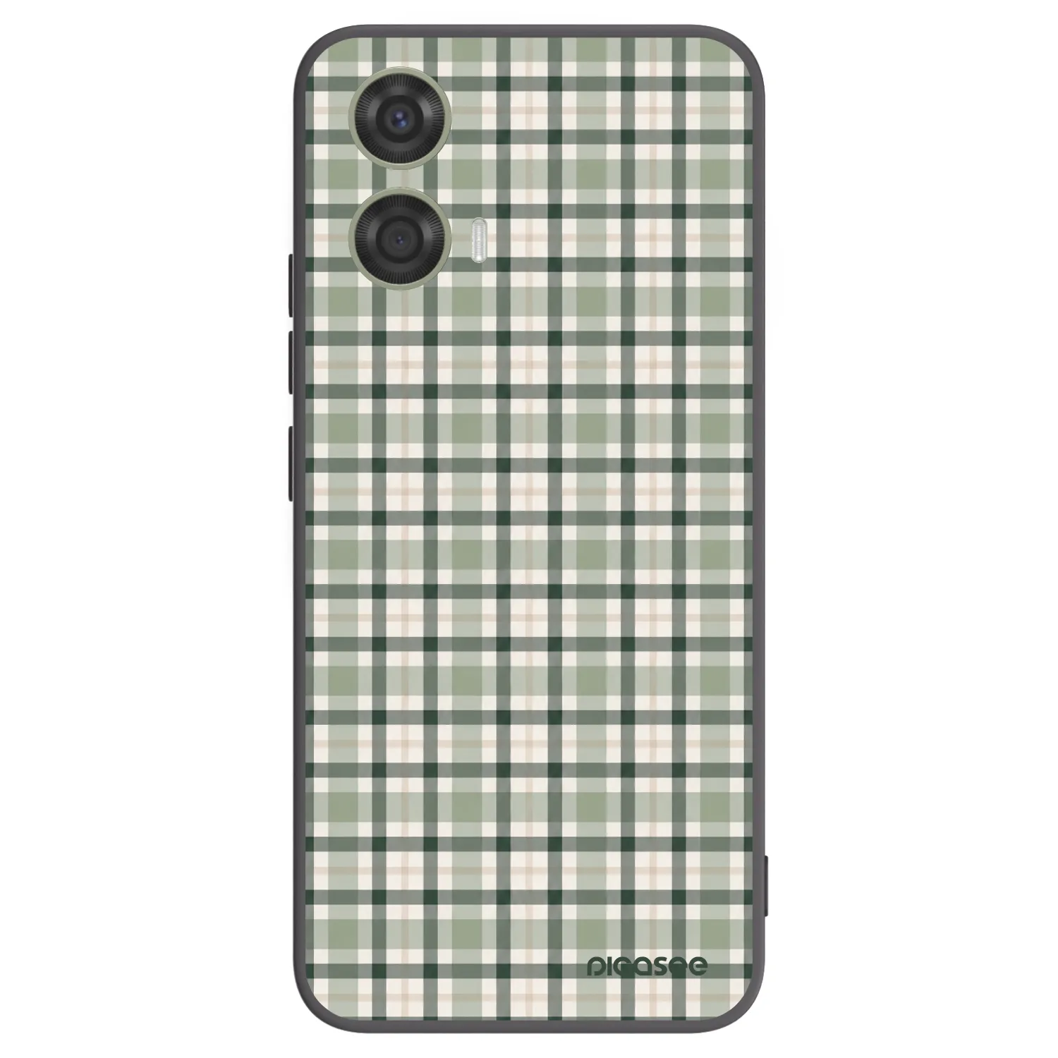 Picasee husă neagră din silicon pentru Motorola Moto G24 - Sage Tartan
