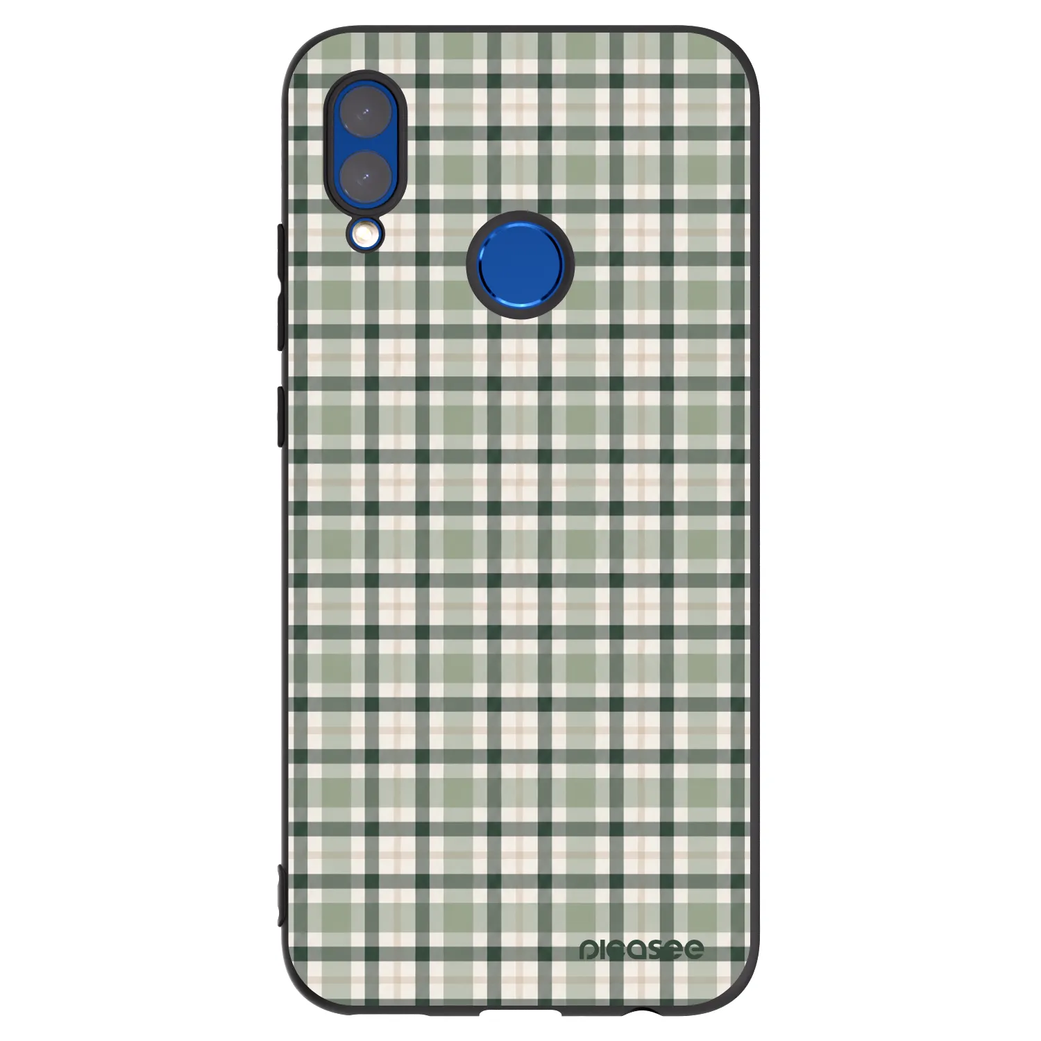 Picasee husă neagră din silicon pentru Huawei P Smart 2019 - Sage Tartan