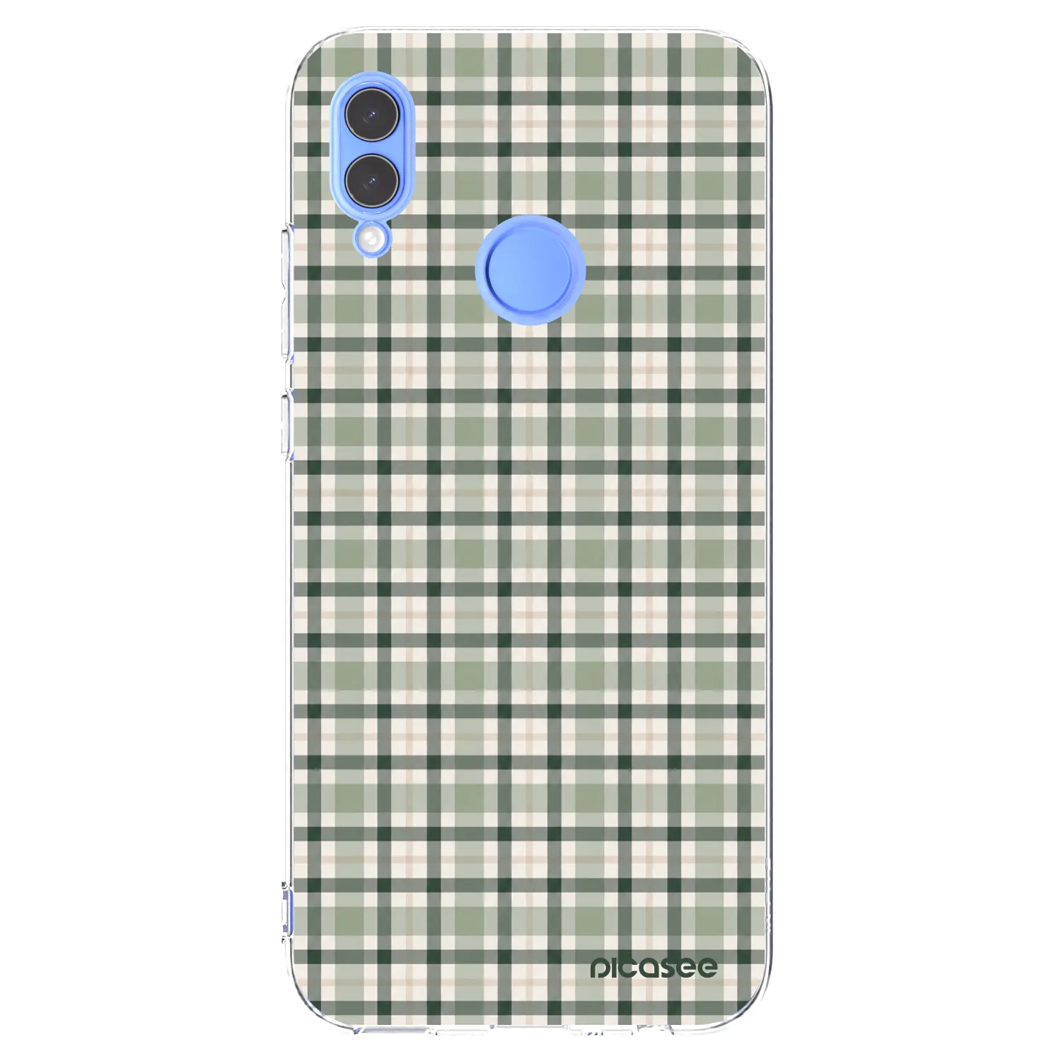 Picasee husă transparentă din silicon pentru Huawei P Smart 2019 - Sage Tartan