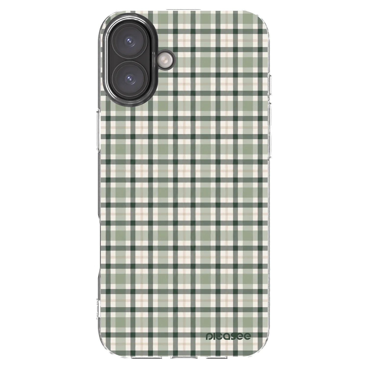 Picasee husă transparentă din silicon pentru Apple iPhone 16 Plus - Sage Tartan
