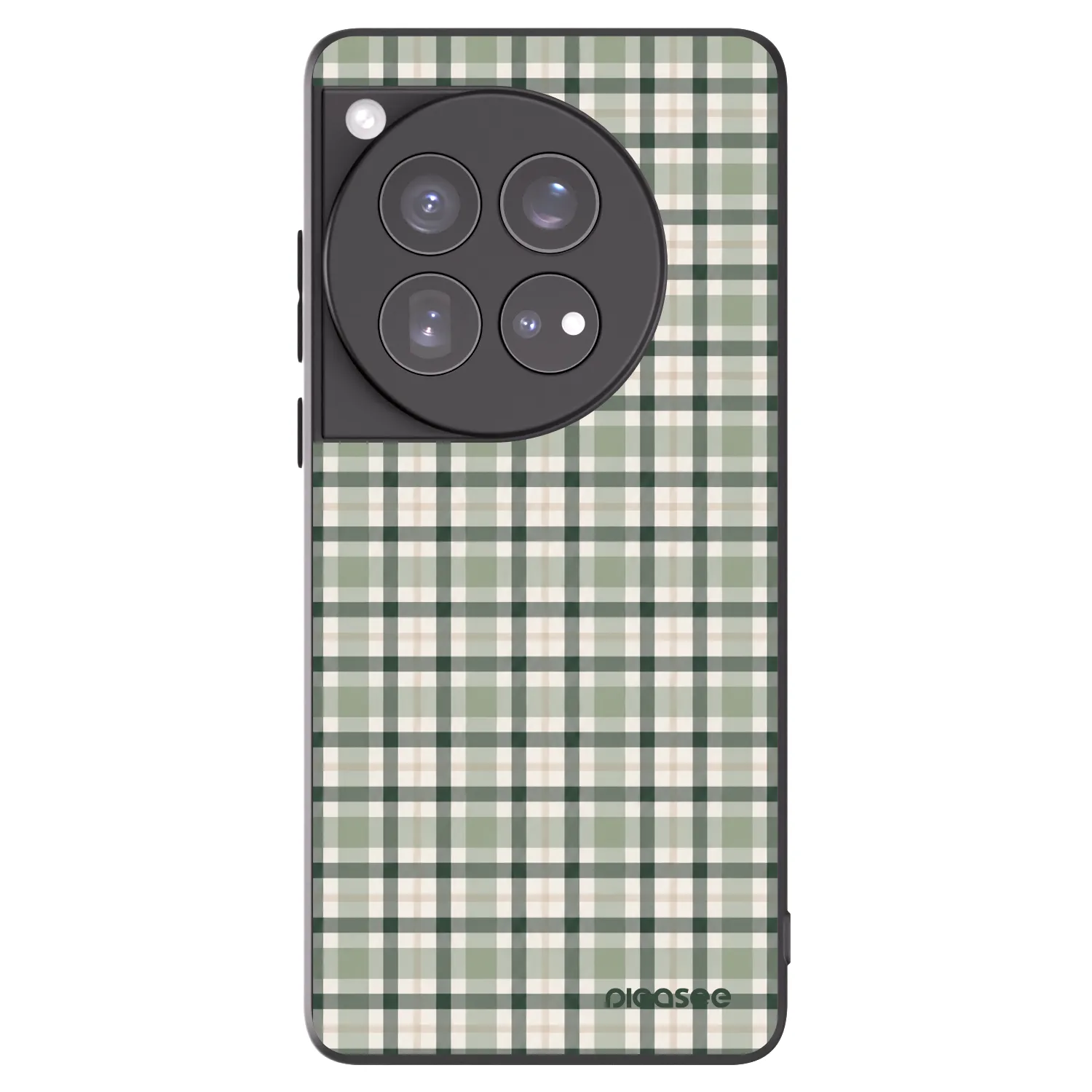 Picasee husă neagră din silicon pentru OnePlus 12 5G - Sage Tartan