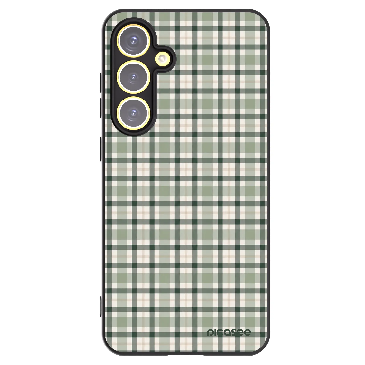 Picasee husă neagră din silicon pentru Samsung Galaxy S24 FE S721B - Sage Tartan