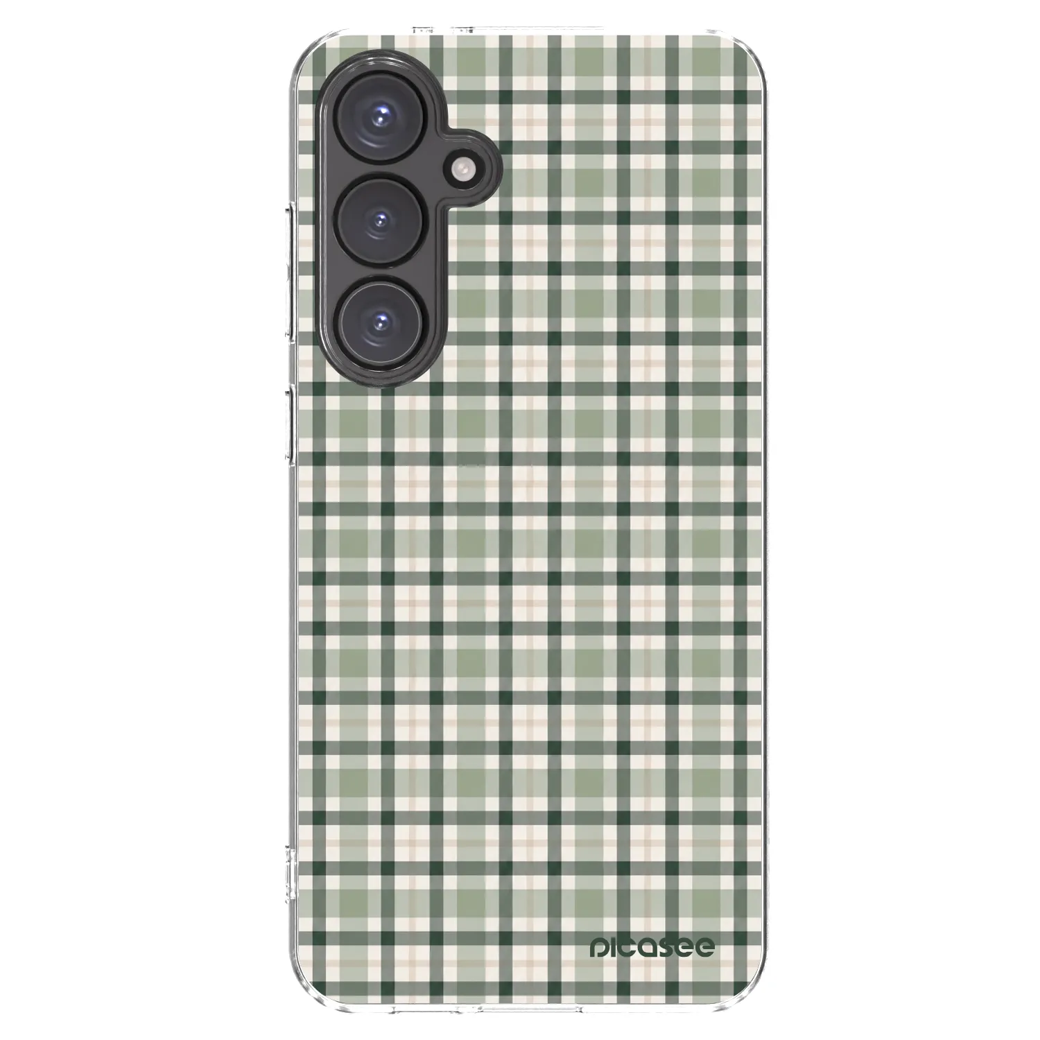 Picasee husă transparentă din silicon pentru Samsung Galaxy S24 FE S721B - Sage Tartan