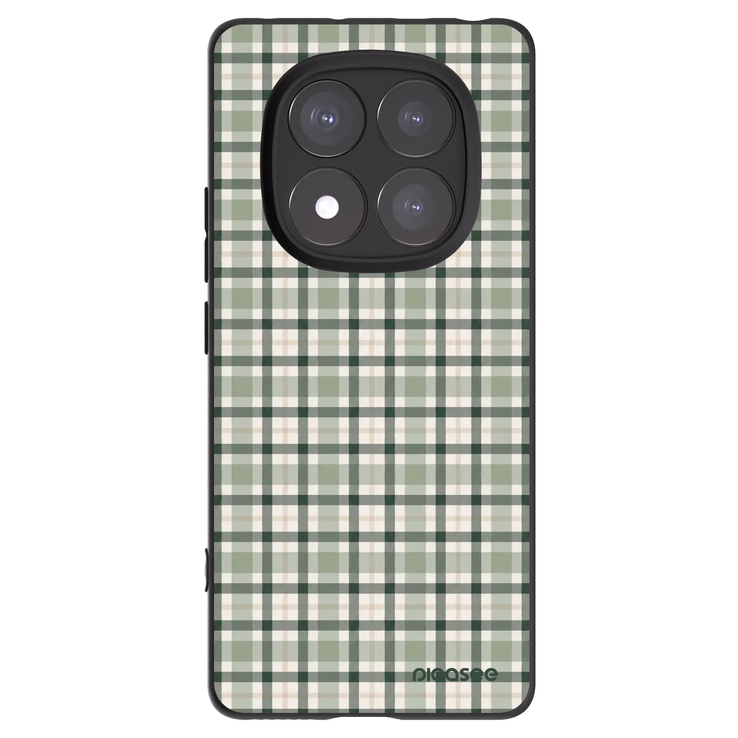 Picasee husă neagră din silicon pentru Xiaomi Redmi Note 14 Pro+ 5G - Sage Tartan