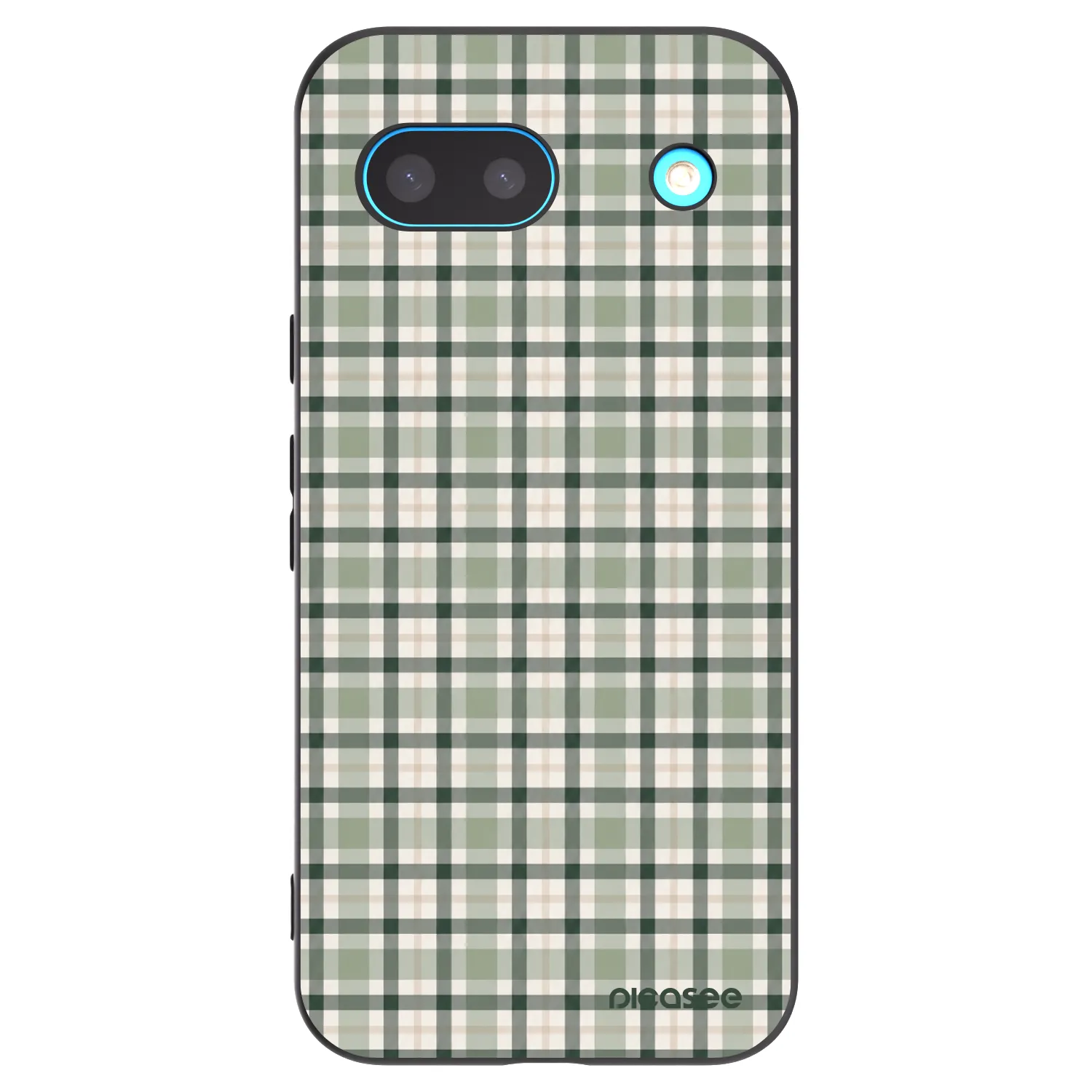 Picasee husă neagră din silicon pentru Google Pixel 8 - Sage Tartan