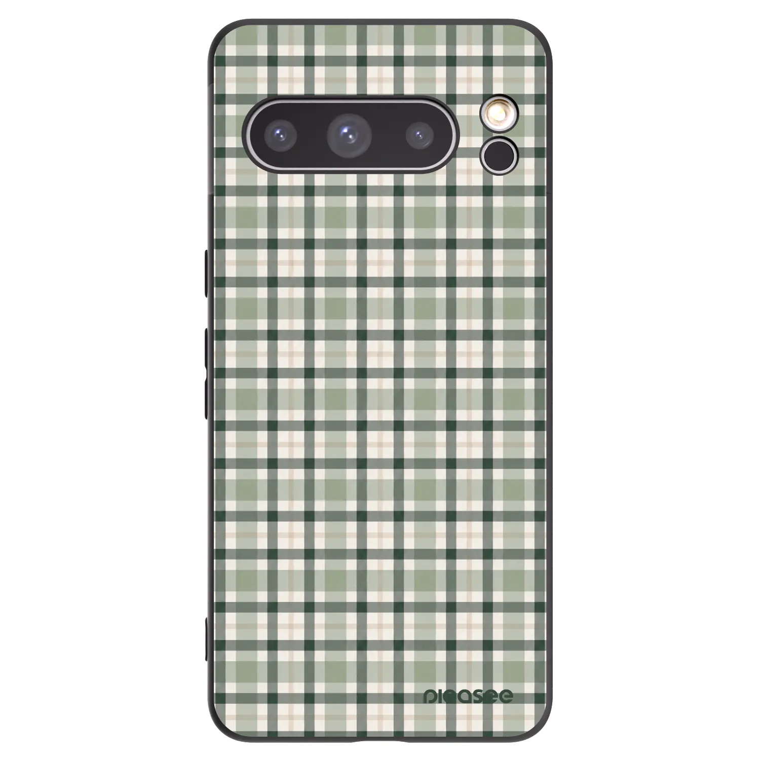 Picasee husă neagră din silicon pentru Google Pixel 8 Pro - Sage Tartan