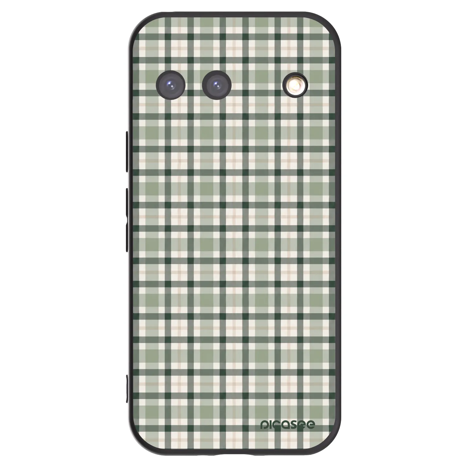 Picasee husă neagră din silicon pentru Google Pixel 9 - Sage Tartan