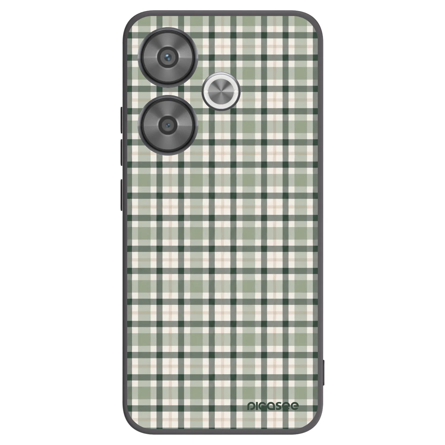 Picasee husă neagră din silicon pentru Xiaomi Poco F6 - Sage Tartan
