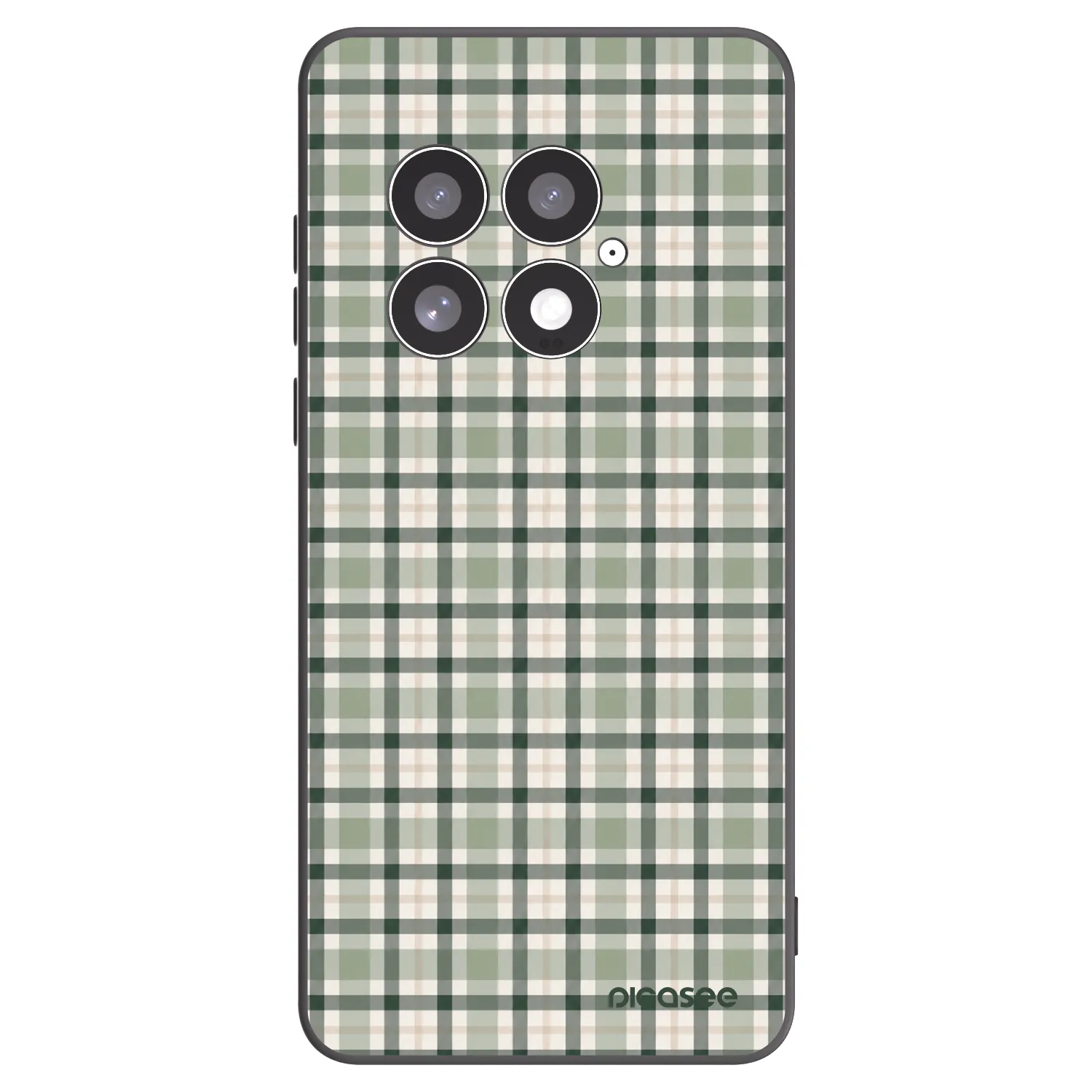 Picasee husă neagră din silicon pentru OnePlus 13 5G - Sage Tartan