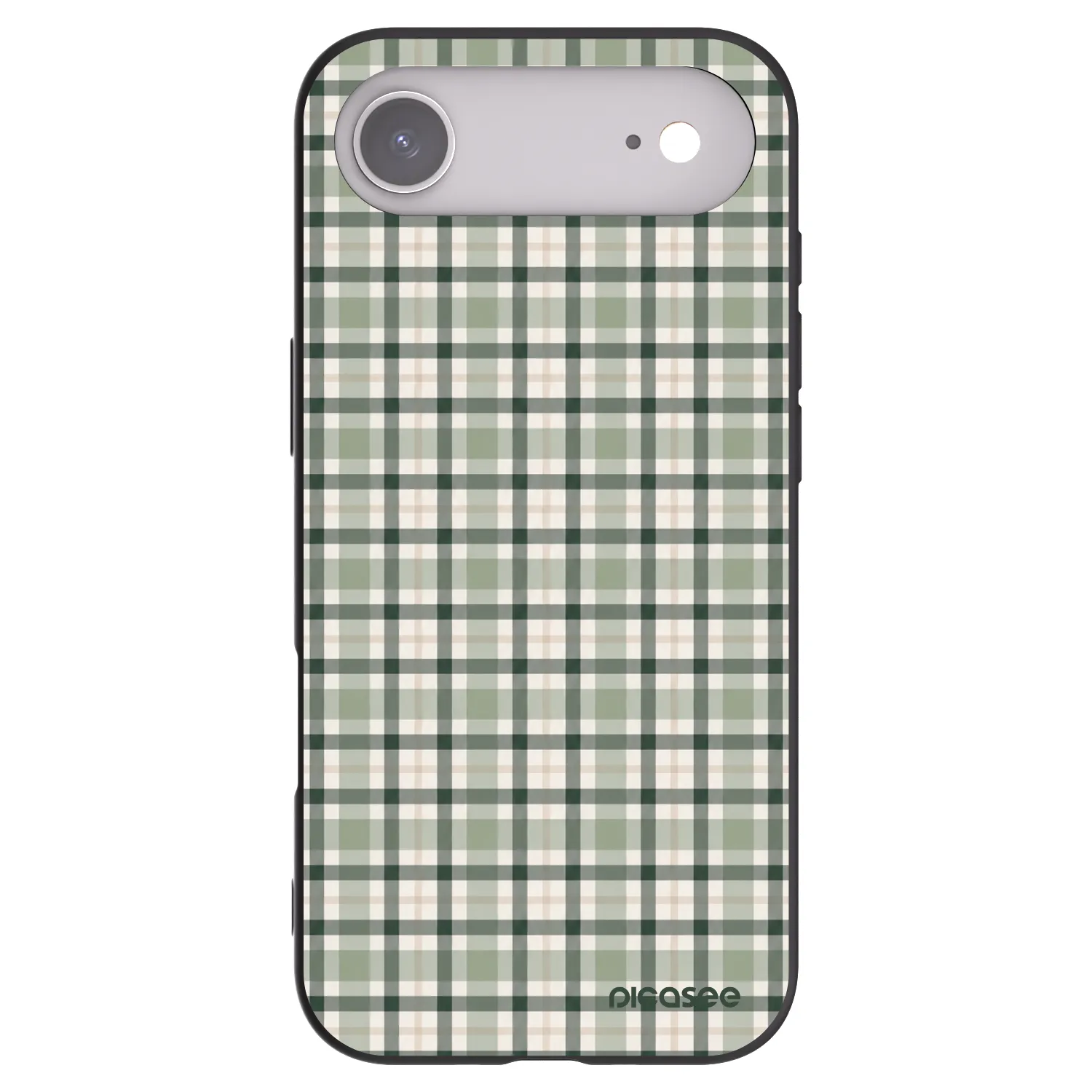 Picasee husă neagră din silicon pentru Apple iPhone Air - Sage Tartan