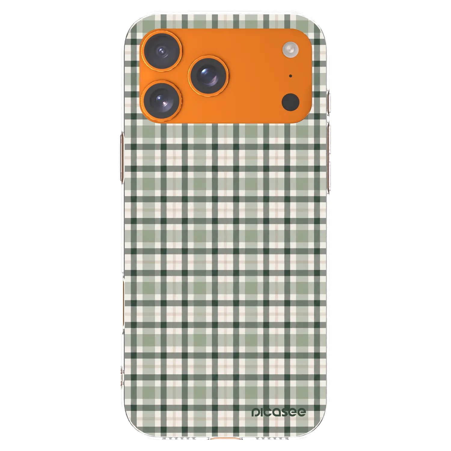 Picasee husă transparentă din silicon pentru Apple iPhone 17 Pro Max - Sage Tartan