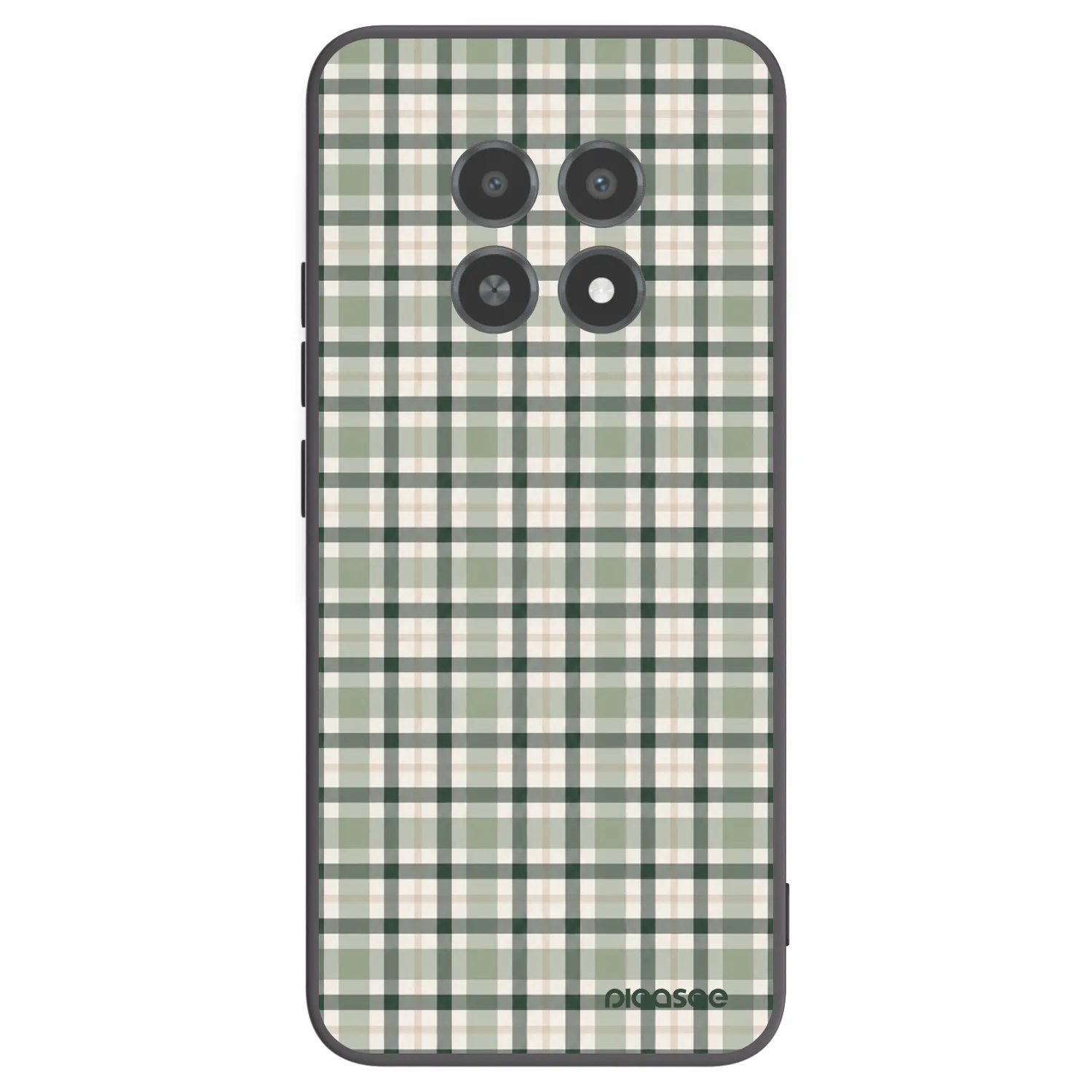 Picasee husă neagră din silicon pentru Realme 12X - Sage Tartan