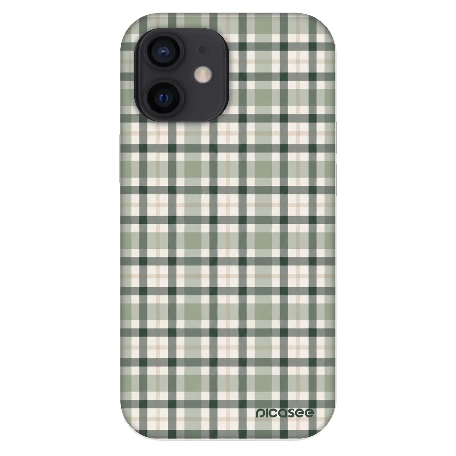 Picasee Fashion Case pentru Apple iPhone 12 mini - Sage Tartan
