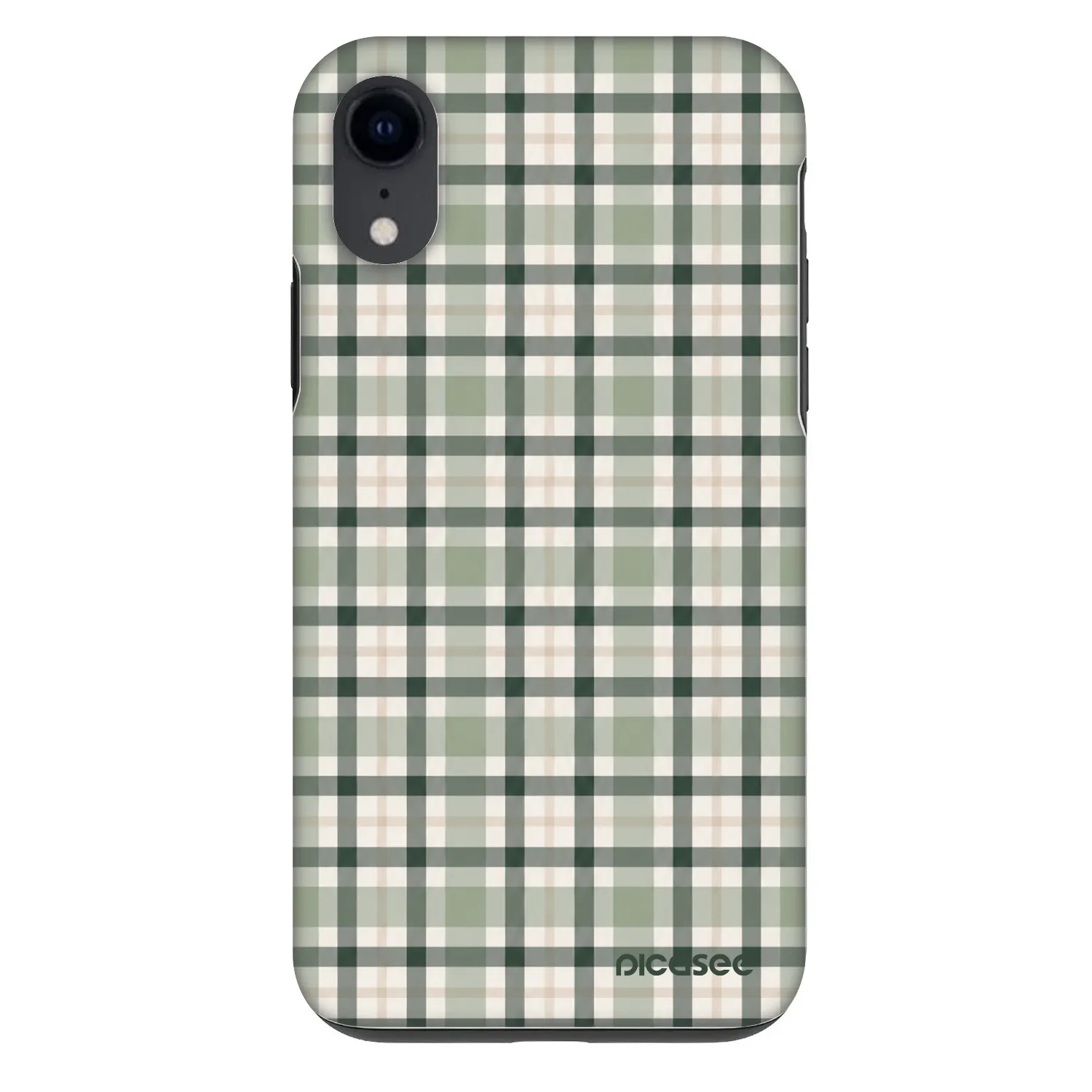 Picasee Fashion Case pentru Apple iPhone XR - Sage Tartan