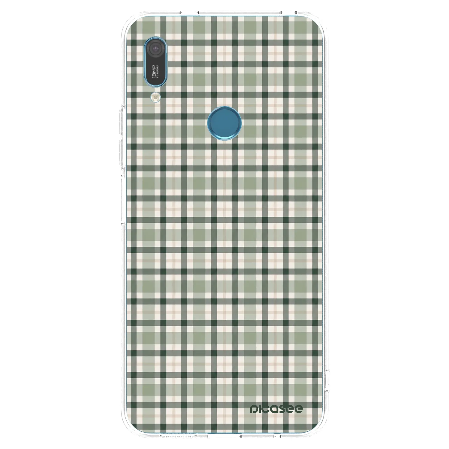 Picasee husă transparentă din silicon pentru Huawei Y6 2019 - Sage Tartan
