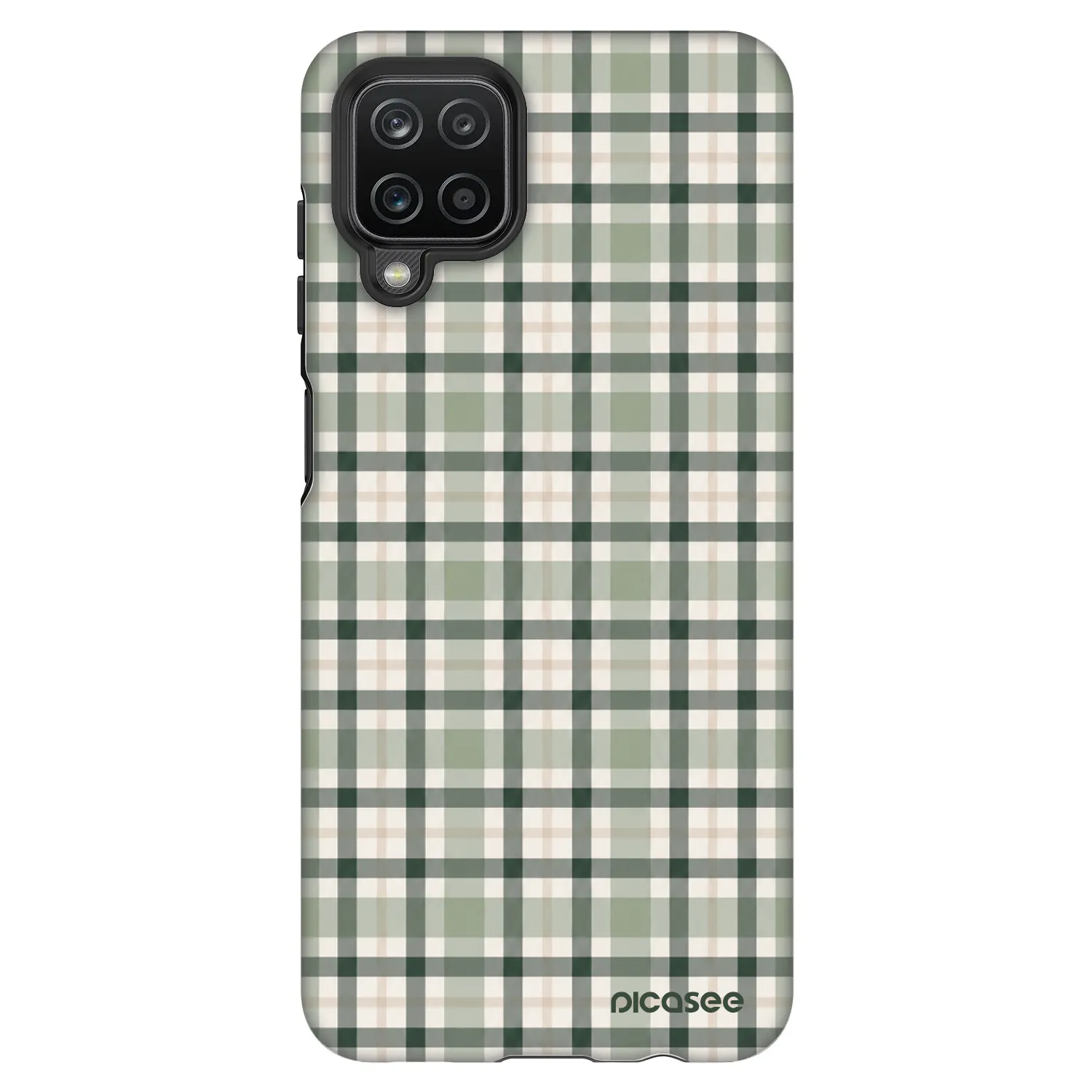 Picasee Fashion Case pentru Samsung Galaxy A12 A125F - Sage Tartan