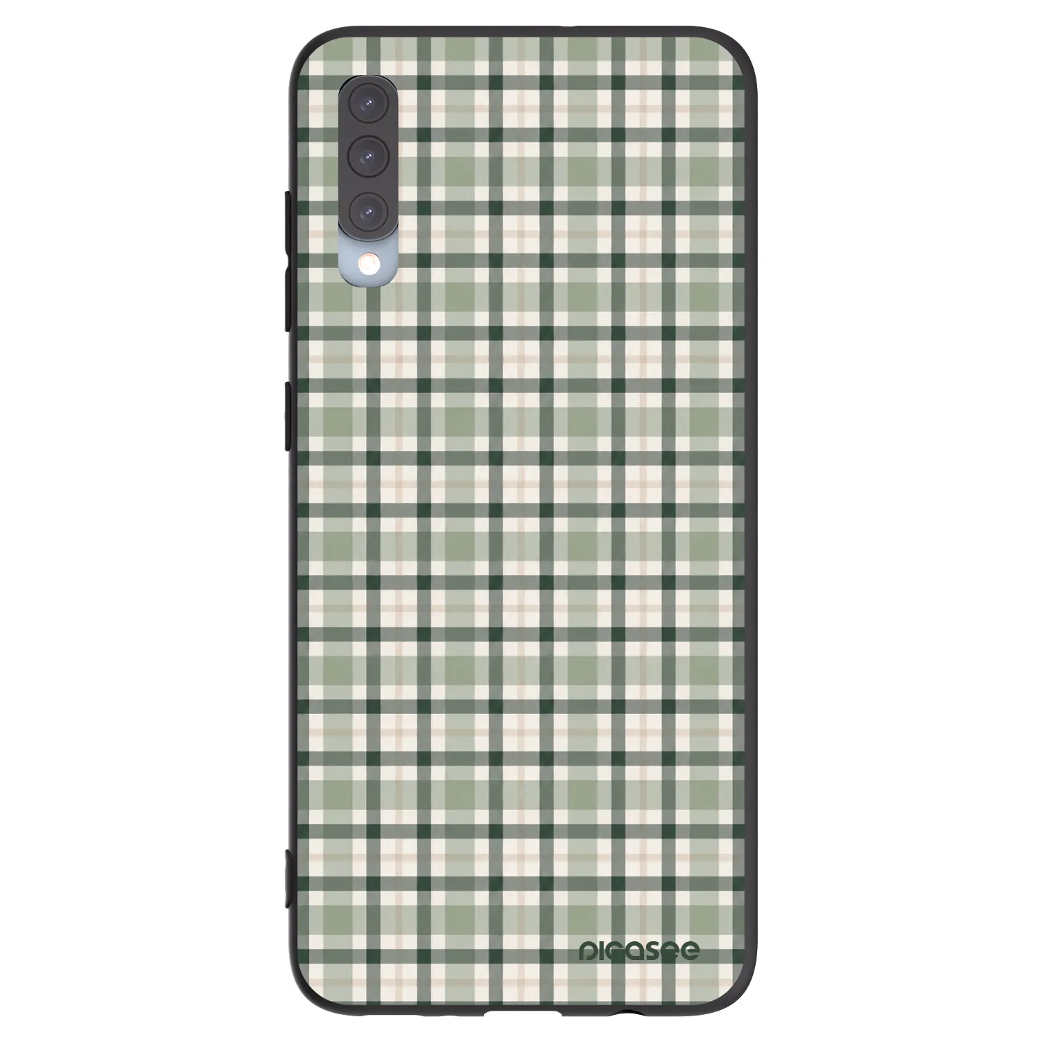 Picasee husă neagră din silicon pentru Samsung Galaxy A70 A705F - Sage Tartan