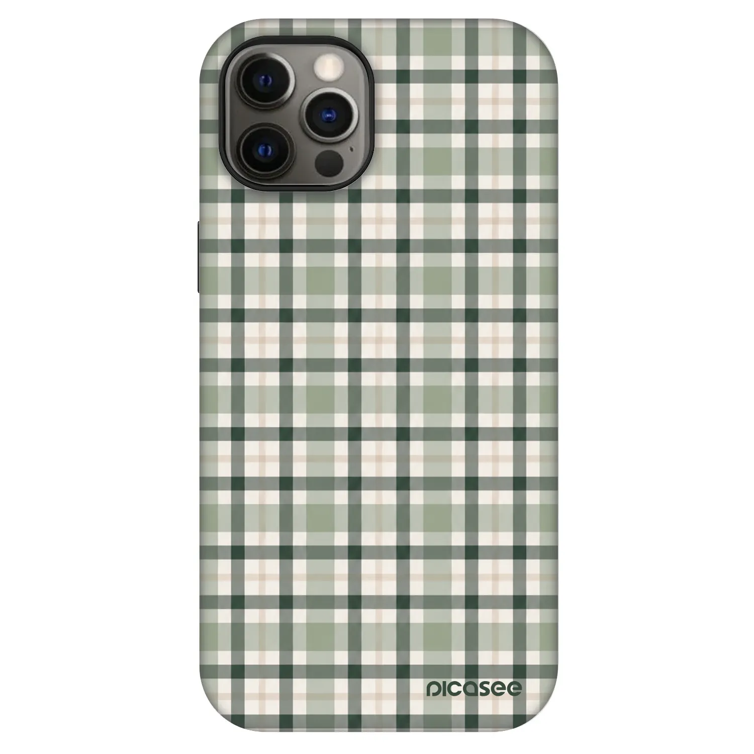 Picasee Fashion Case MagSafe pentru Apple iPhone 12 Pro - Sage Tartan