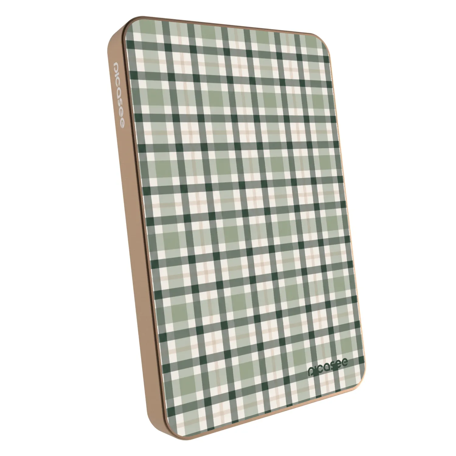 Picasee Powerbank cu MagSafe 5 000 mAh De aur - Sage Tartan