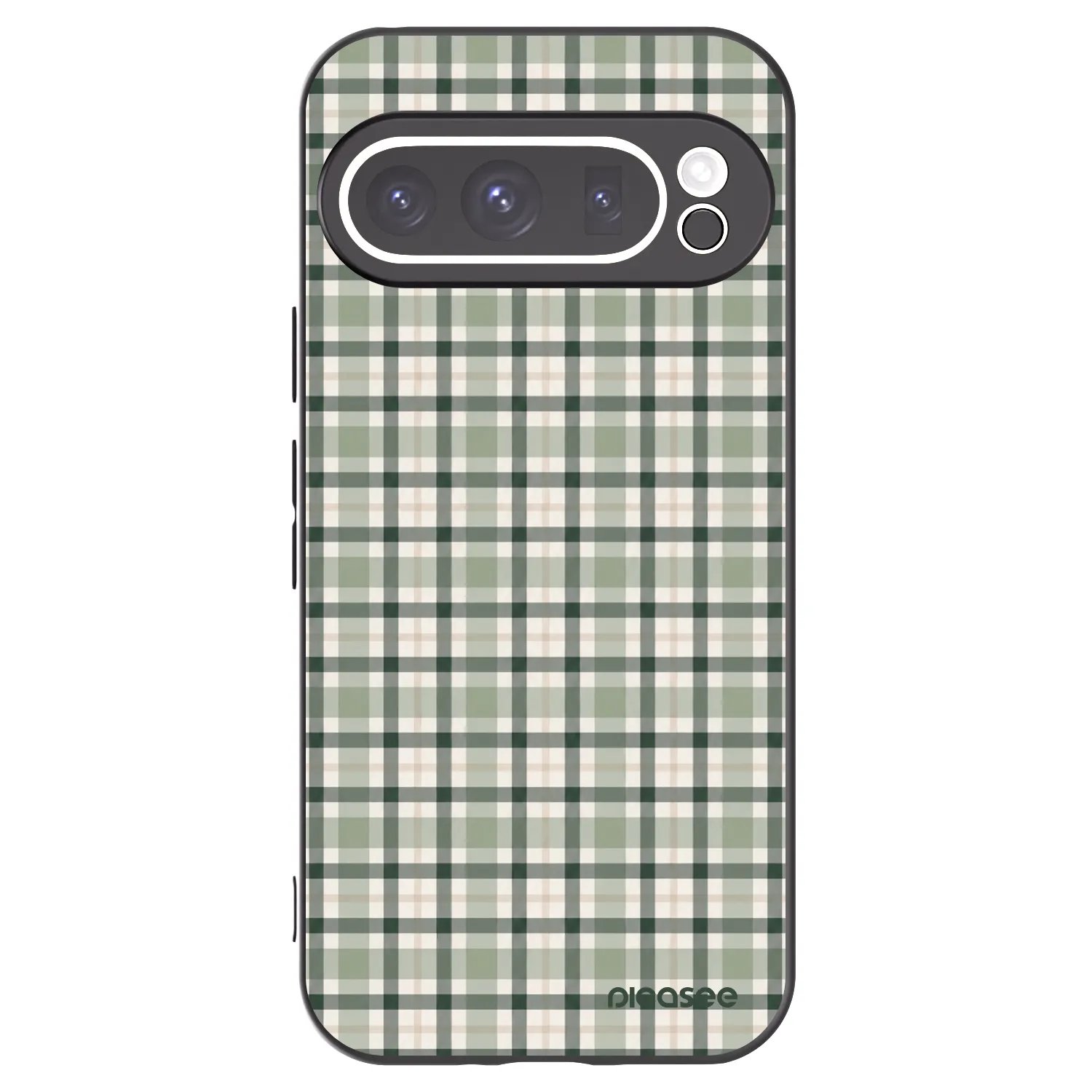 Picasee husă neagră din silicon pentru Google Pixel 9 Pro XL - Sage Tartan