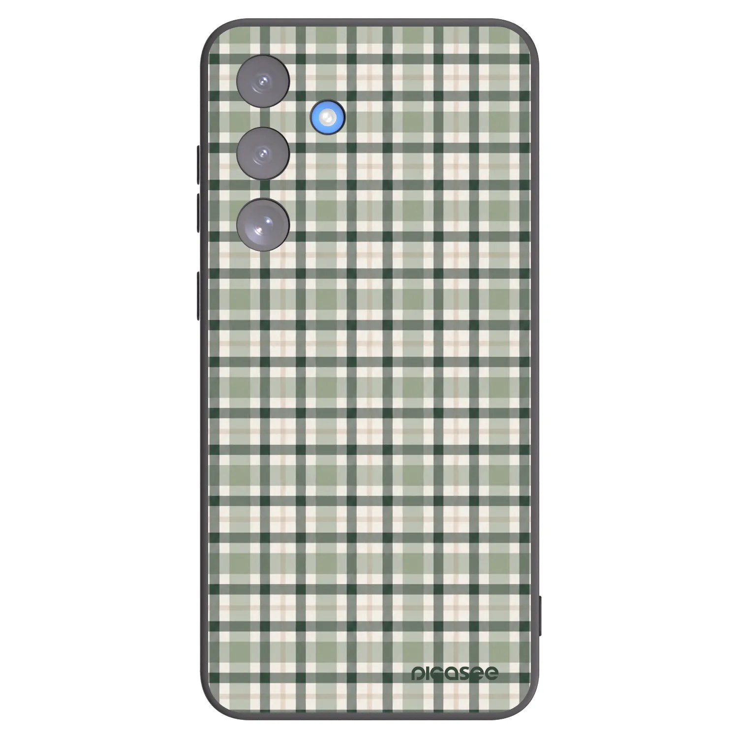 Picasee husă neagră din silicon pentru Samsung Galaxy S25 FE 5G - Sage Tartan