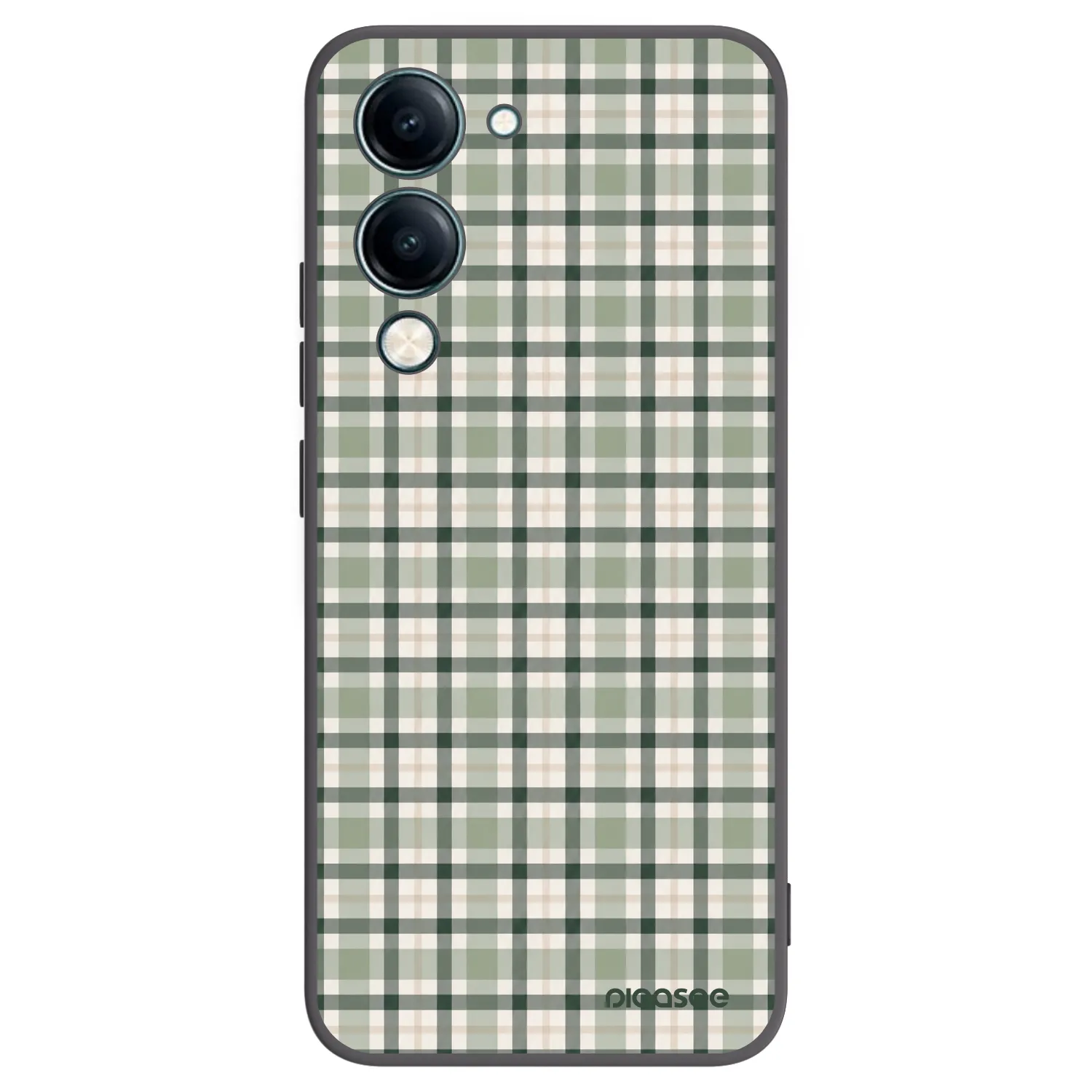 Picasee husă neagră din silicon pentru Vivo Y29s 5G - Sage Tartan