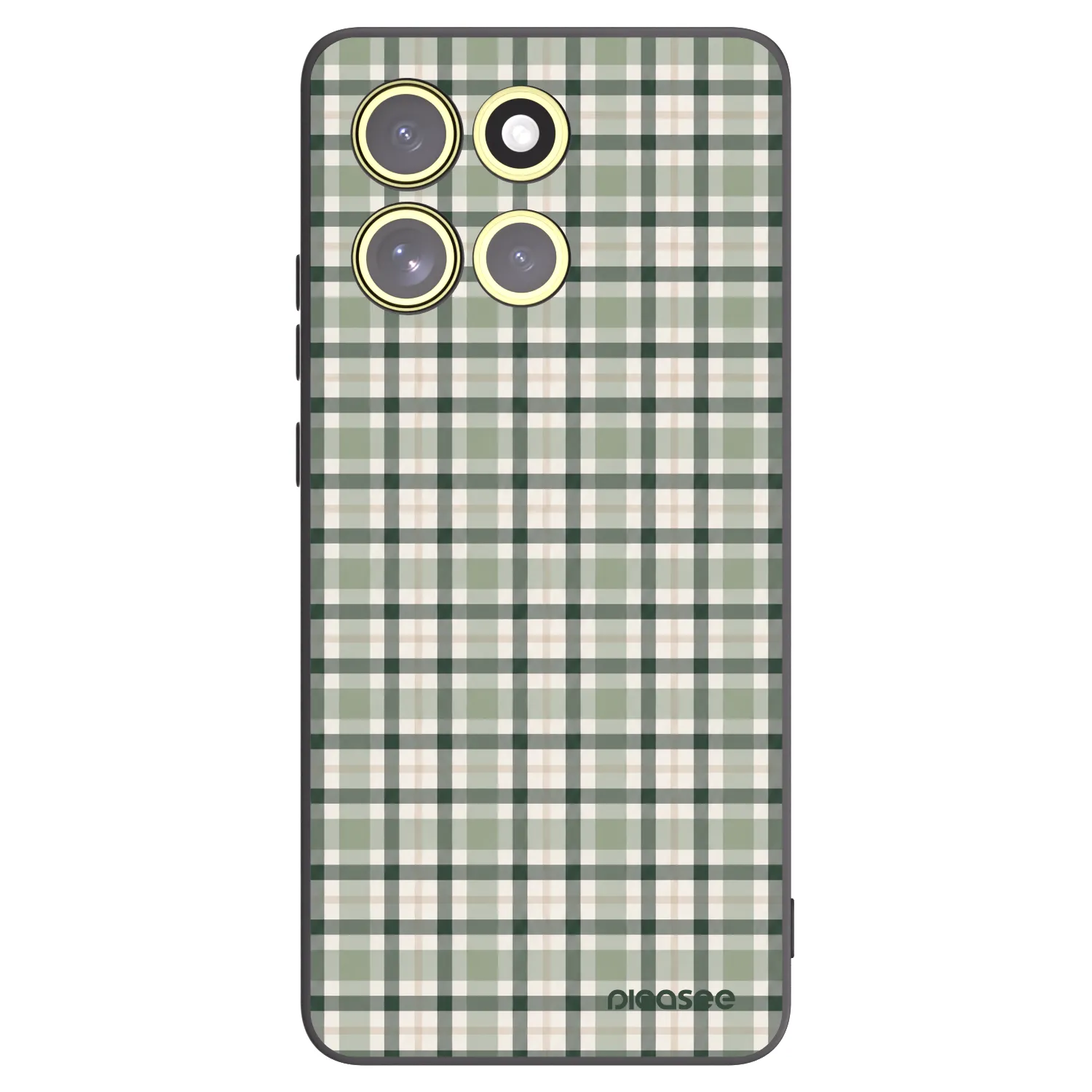Picasee husă neagră din silicon pentru Motorola Moto G86 Power 5G - Sage Tartan
