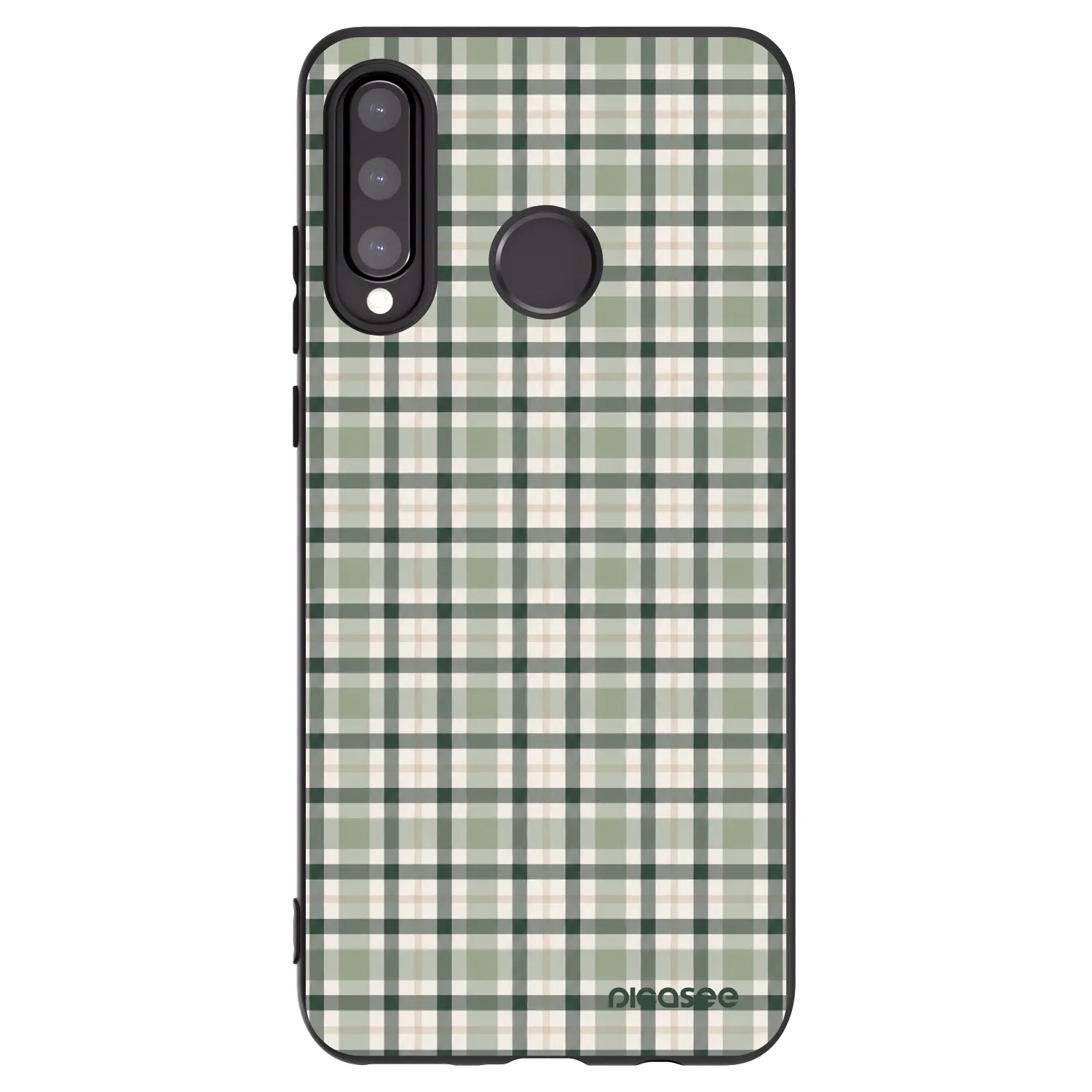 Picasee husă neagră din silicon pentru Huawei P30 Lite - Sage Tartan