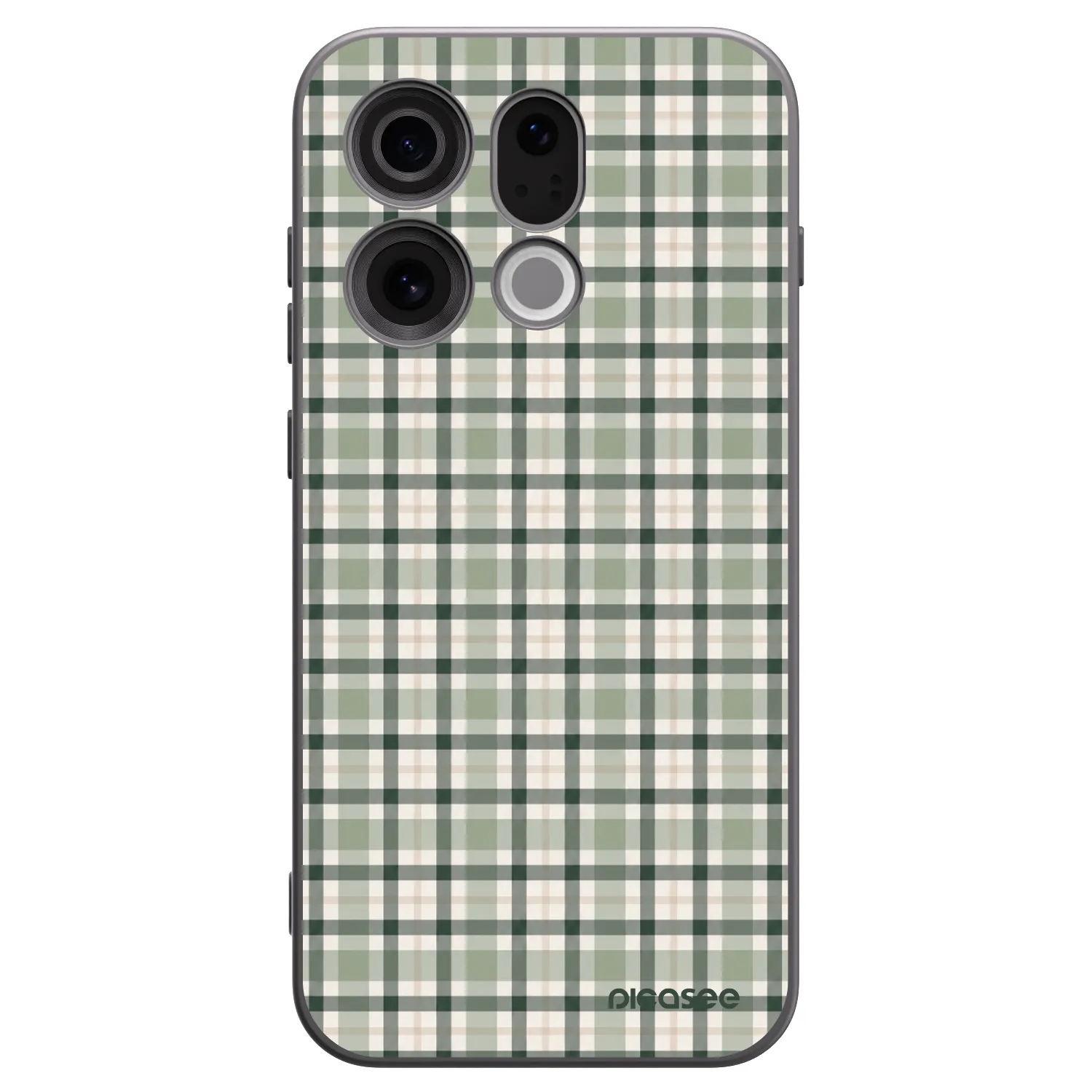 Picasee husă neagră din silicon pentru OPPO Find X9 - Sage Tartan