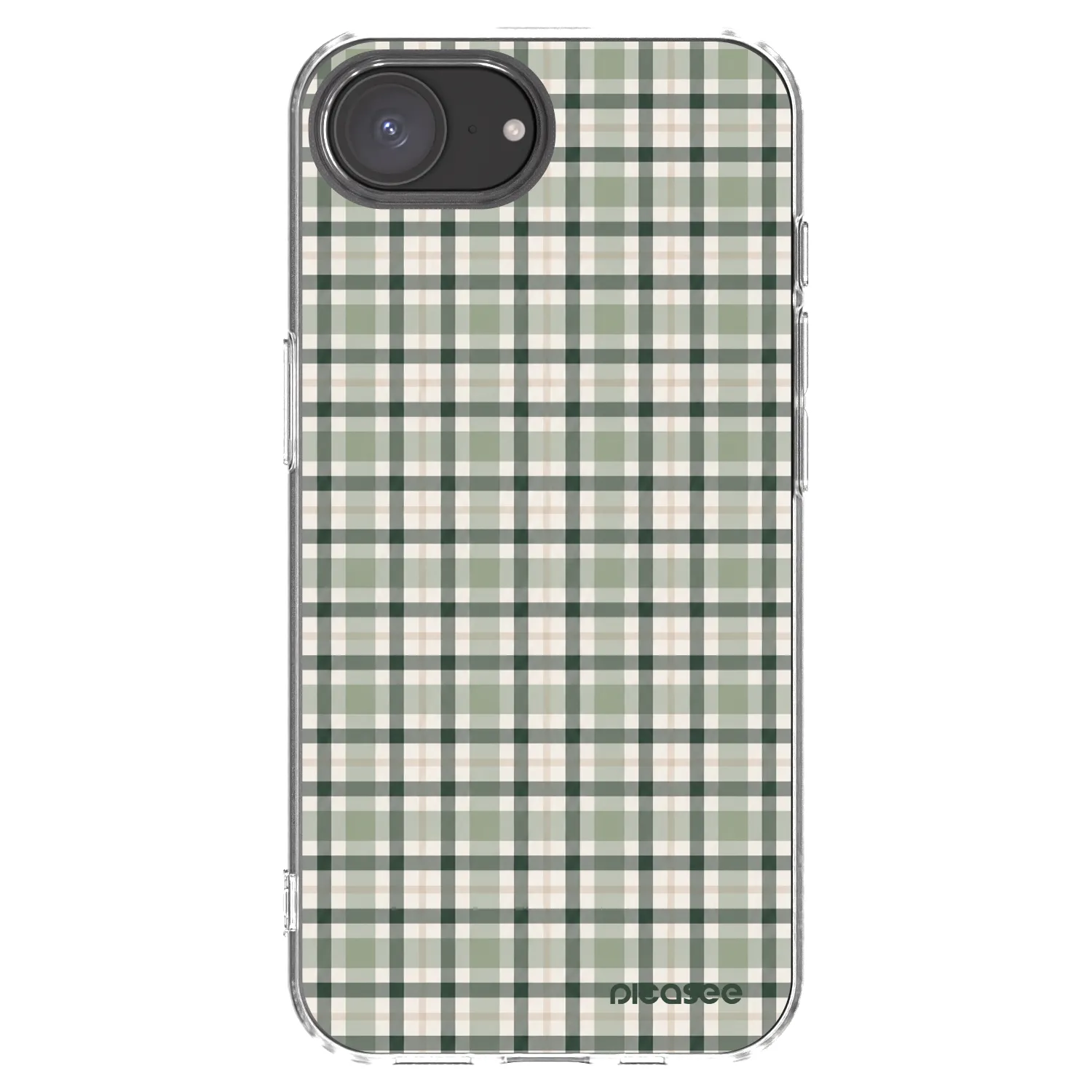Picasee husă transparentă din silicon pentru Apple iPhone 17e - Sage Tartan