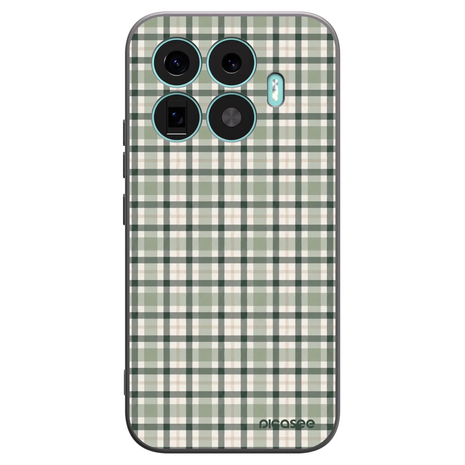 Picasee husă neagră din silicon pentru Xiaomi 17T - Sage Tartan