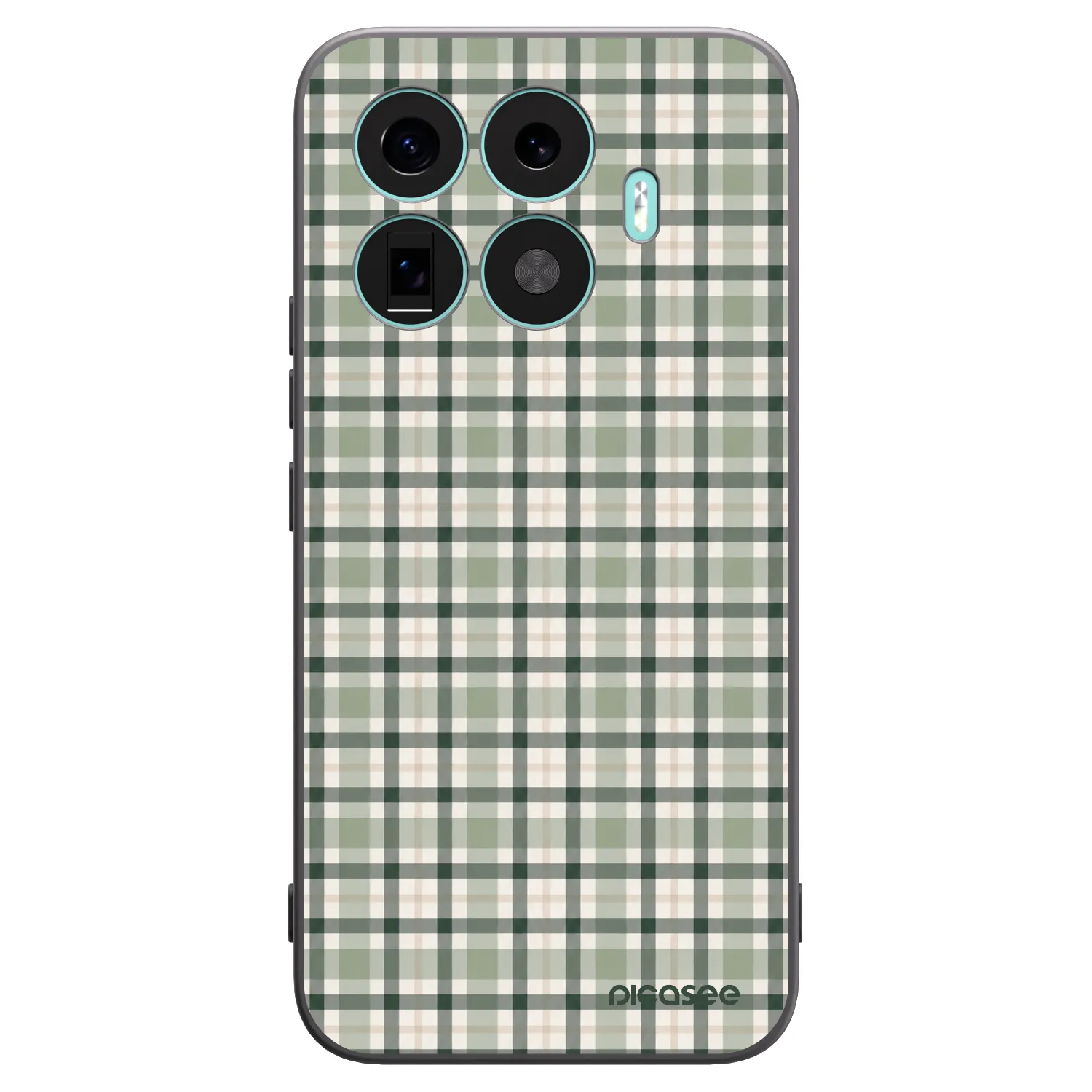 Picasee husă neagră din silicon pentru Xiaomi 17T Pro - Sage Tartan