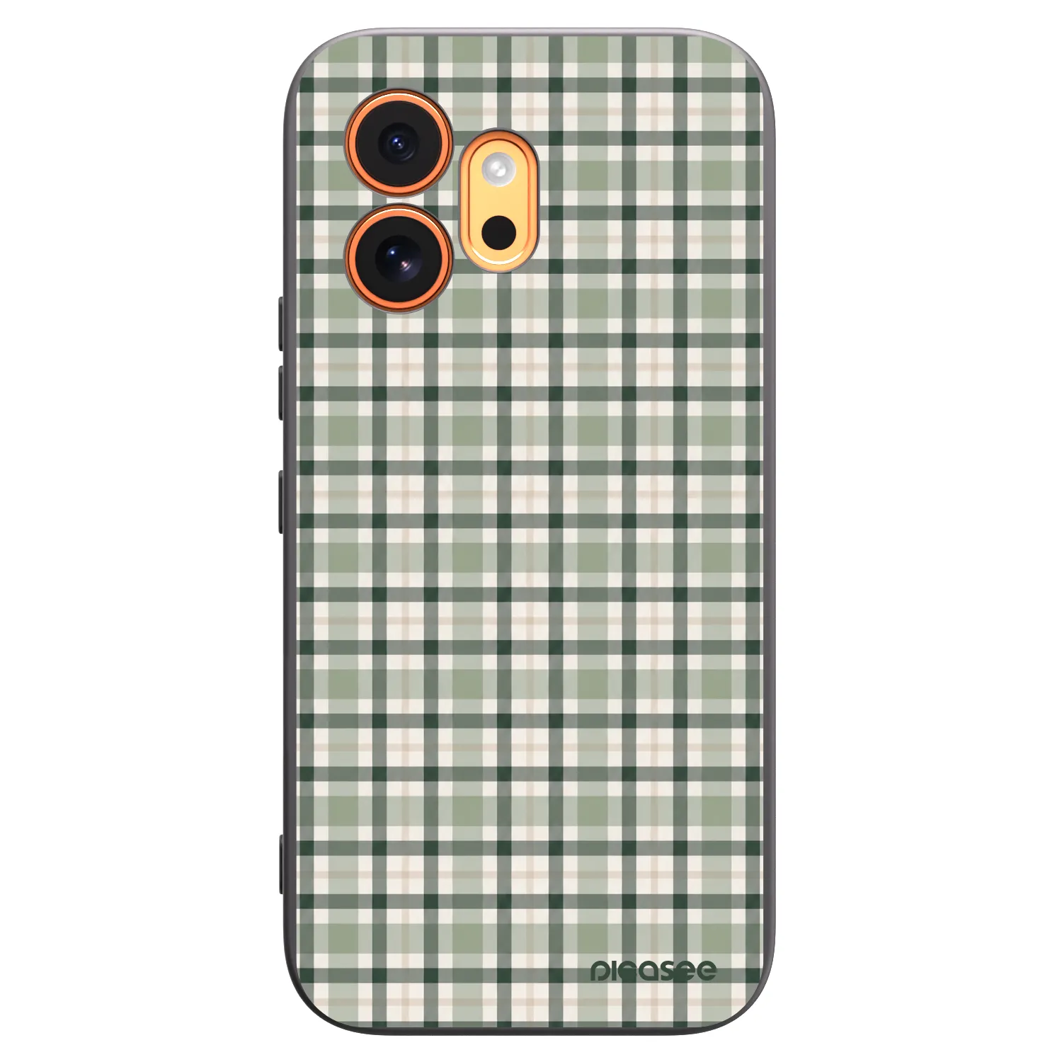 Picasee husă neagră din silicon pentru Honor 600 - Sage Tartan