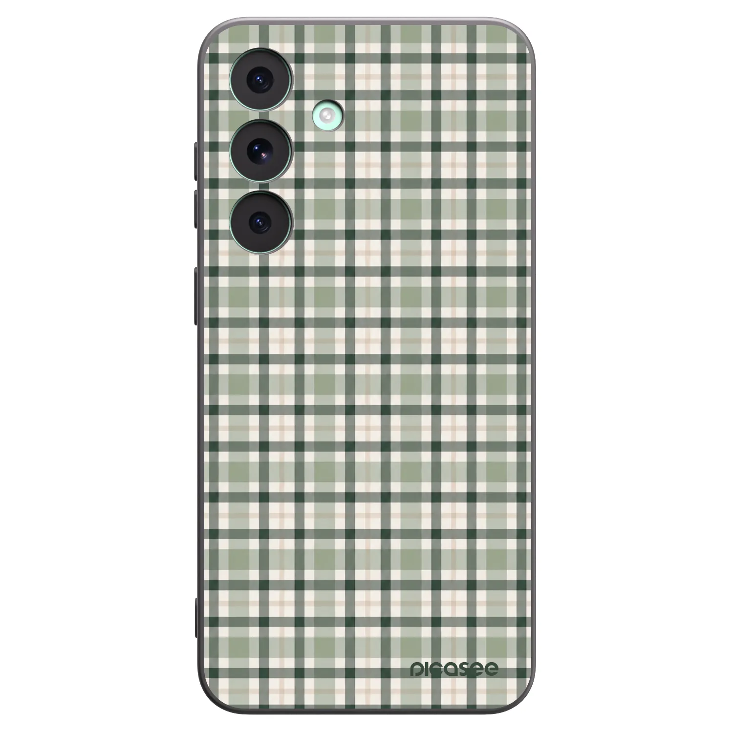 Picasee husă neagră din silicon pentru Samsung Galaxy S26 FE - Sage Tartan