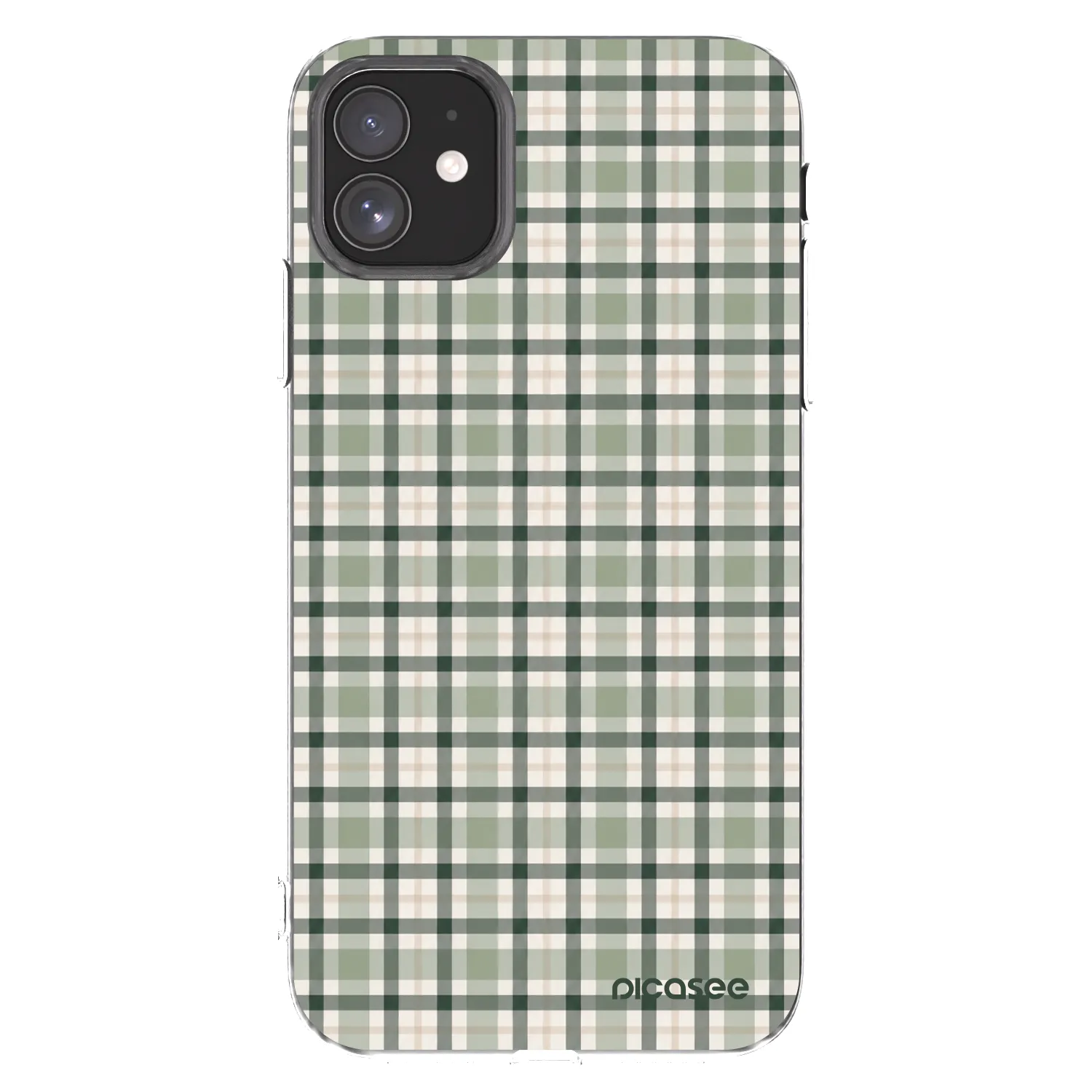 Picasee husă transparentă din silicon pentru Apple iPhone 11 - Sage Tartan