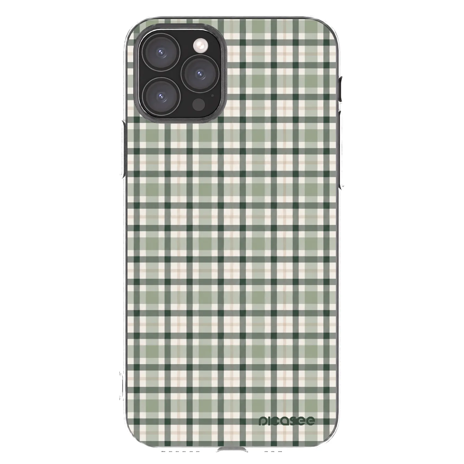 Picasee husă transparentă din silicon pentru Apple iPhone 11 Pro - Sage Tartan