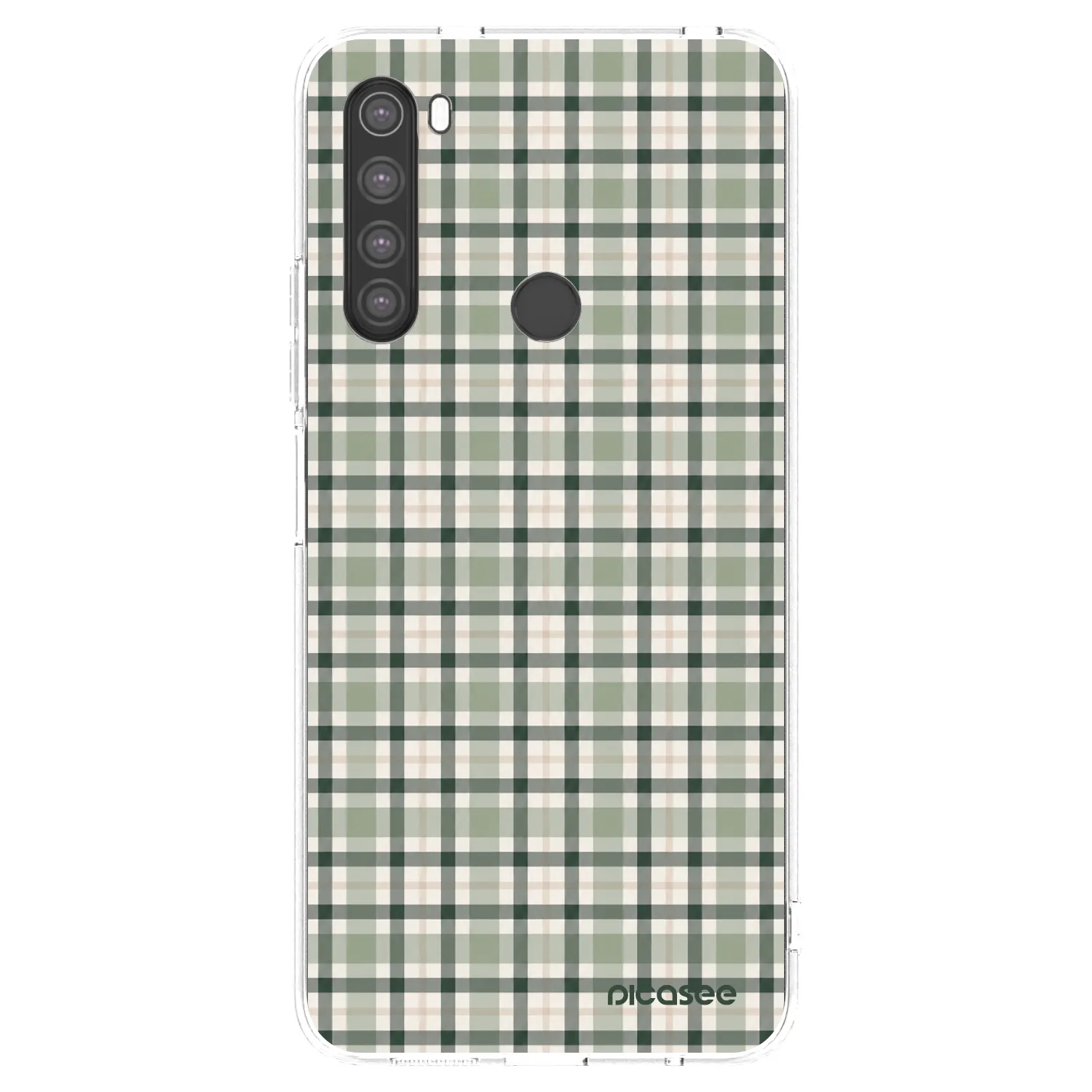 Picasee husă transparentă din silicon pentru Xiaomi Redmi Note 8 - Sage Tartan